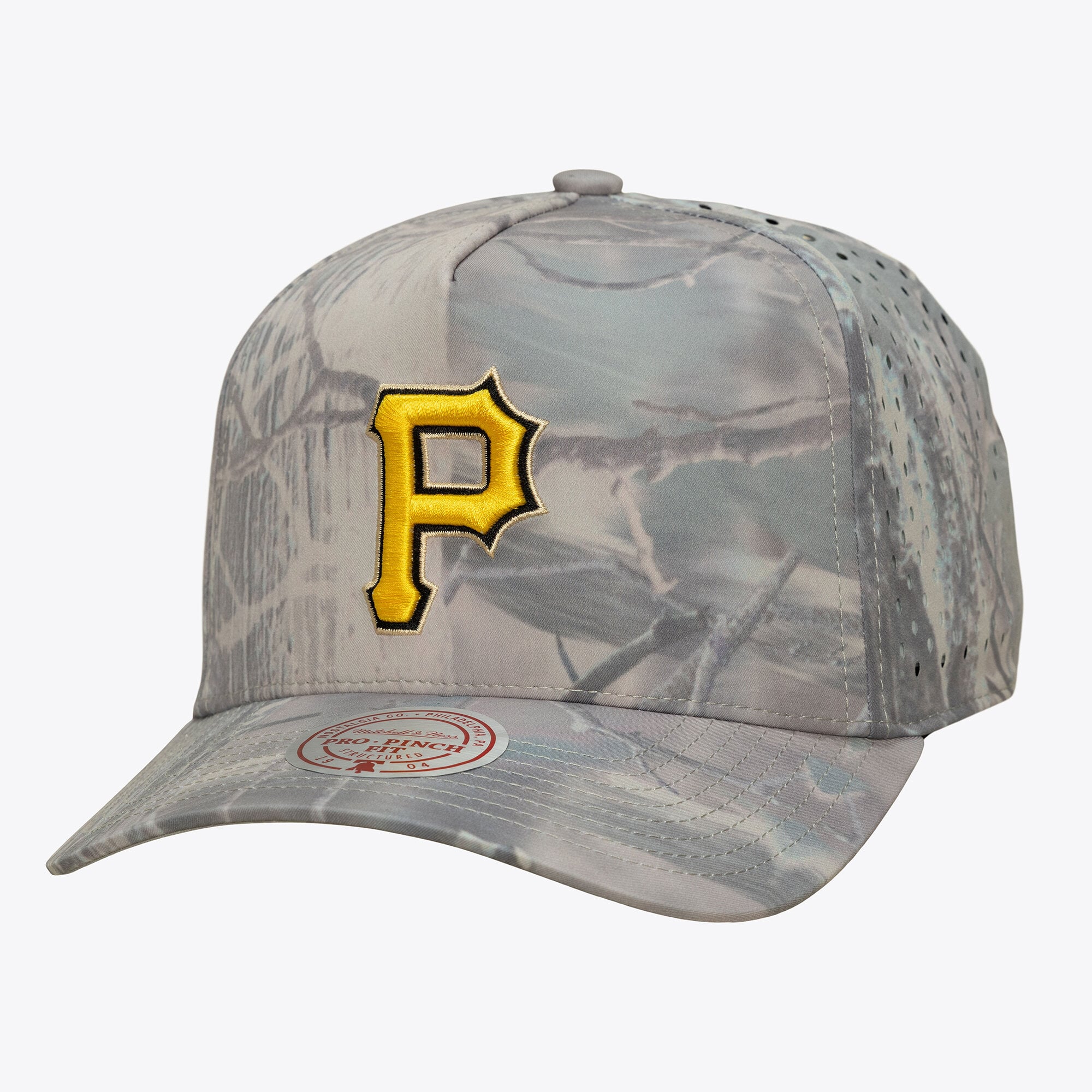 Casquette ajustable Mitchell & Ness camouflage Pittsburgh Pirates Perfect Pro Pinch pour homme