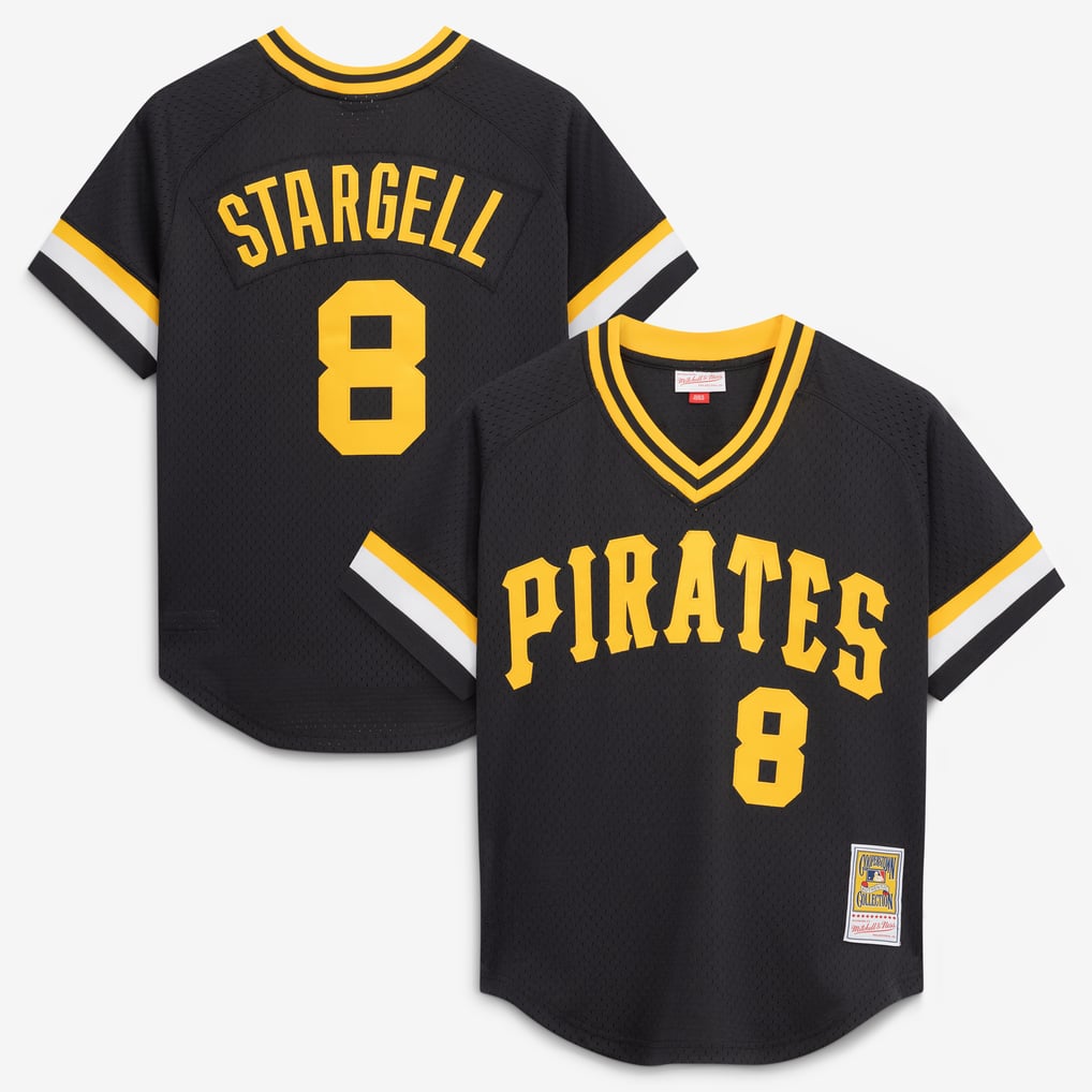 メンズ Mitchell&Ness ウィリー・スタージェル ブラック ピッツバーグ 