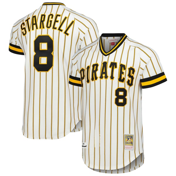 メンズ Mitchell&Ness ウィリー・スタージェル ホワイト ピッツバーグ 