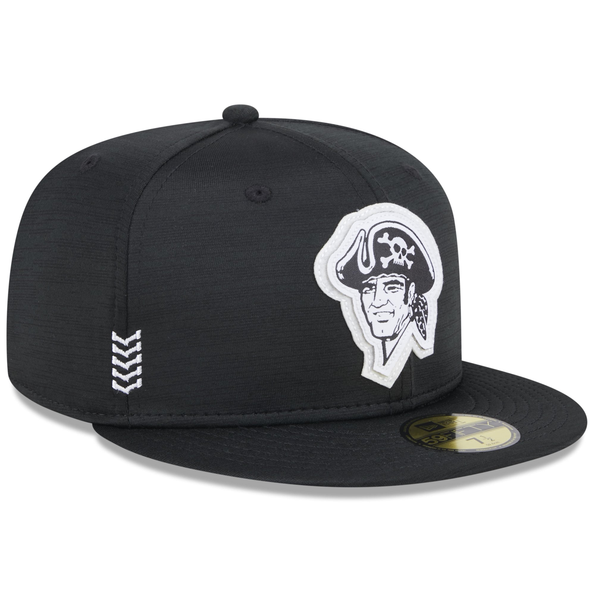 Men's New Era Black Pittsburgh Pirates 2024 Clubhouse 59FIFTY Fitted Hat