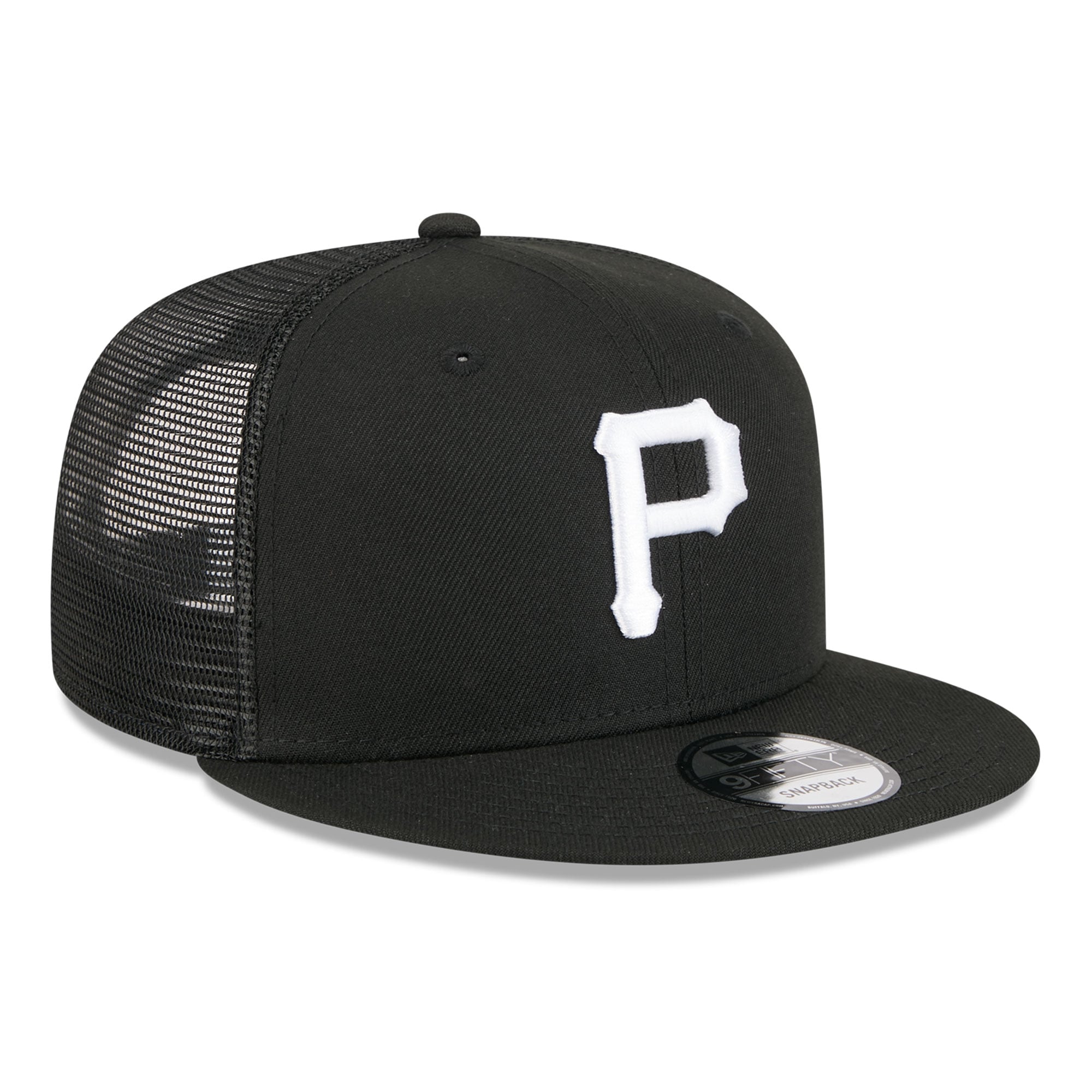 Casquette trucker ajustable New Era 9FIFTY Pittsburgh Pirates noire pour homme