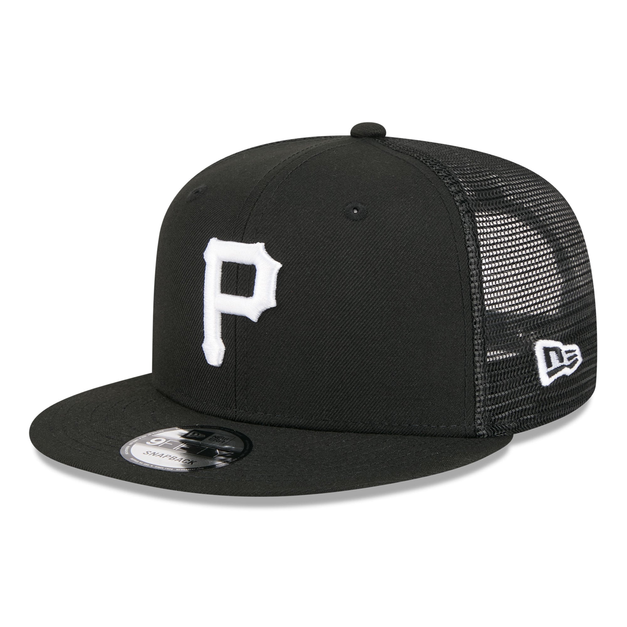 Casquette trucker ajustable New Era 9FIFTY Pittsburgh Pirates noire pour homme