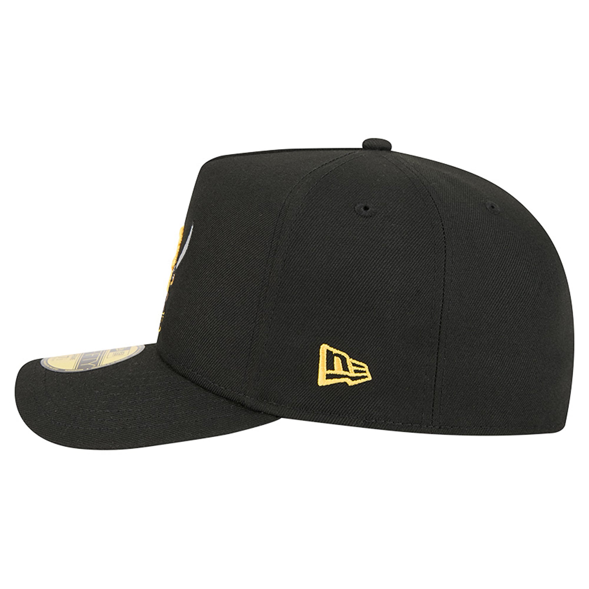 Men's New Era Black Pittsburgh Pirates Cartoon A-Frame 59FIFTY Fitted Hat