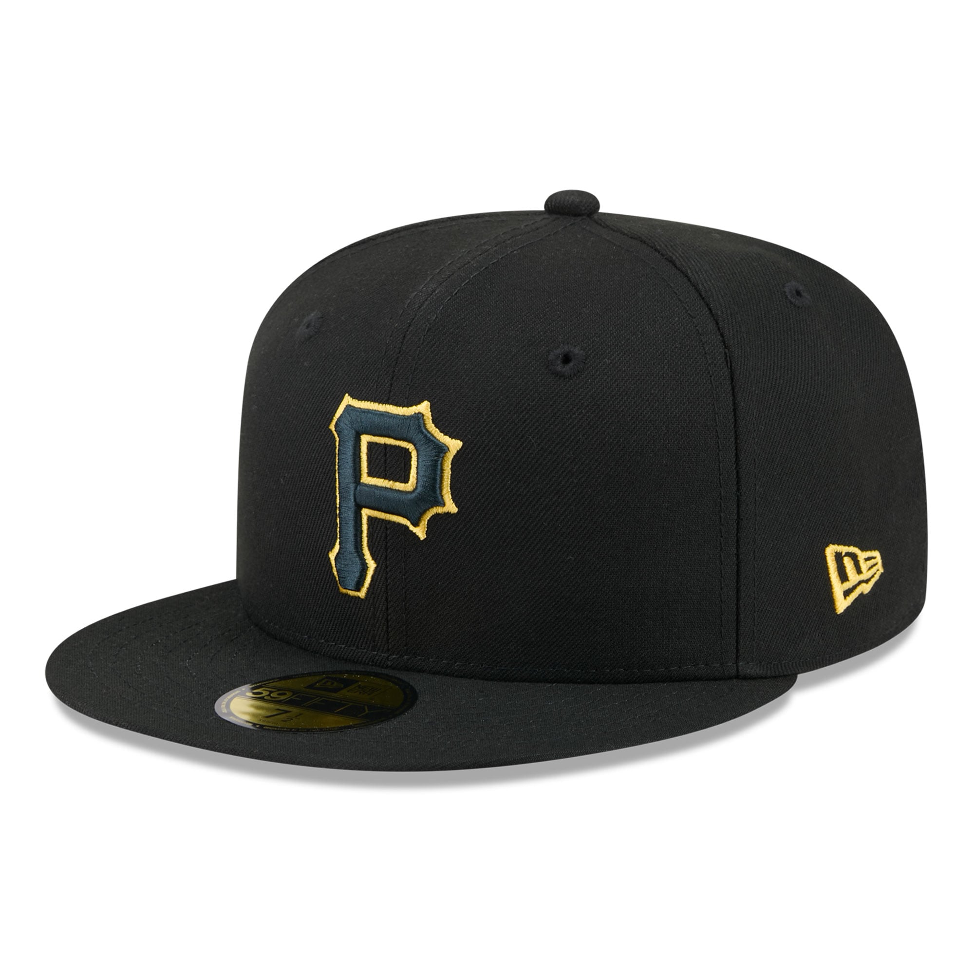 Casquette ajustée New Era 59FIFTY noire Pittsburgh Pirates pour homme
