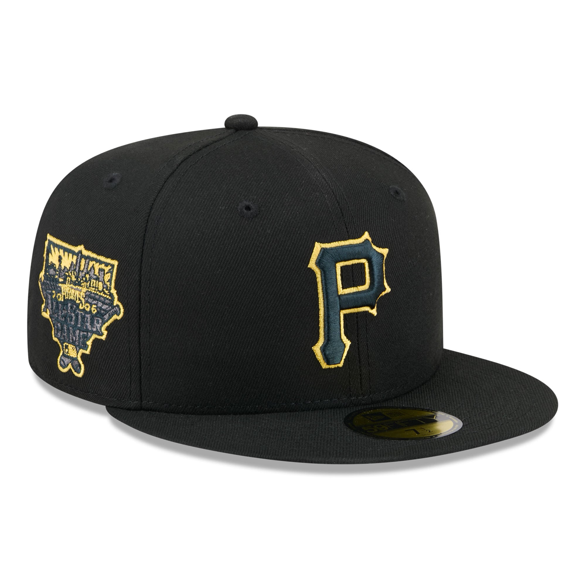 Casquette ajustée New Era 59FIFTY noire Pittsburgh Pirates pour homme