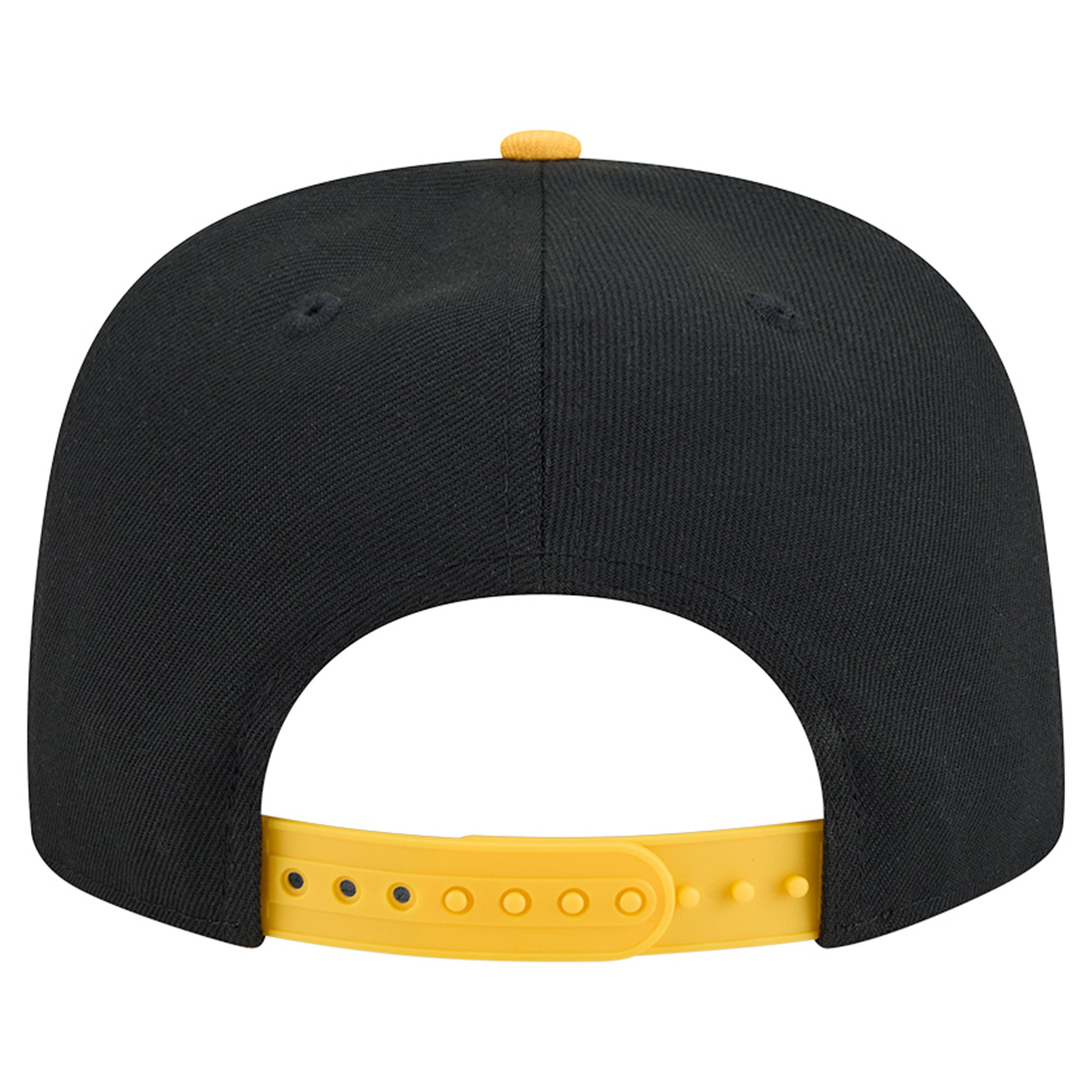 Casquette snapback New Era Pittsburgh Pirates noire et or à motif chenille dégradé, modèle A-Frame 9FIFTY pour homme