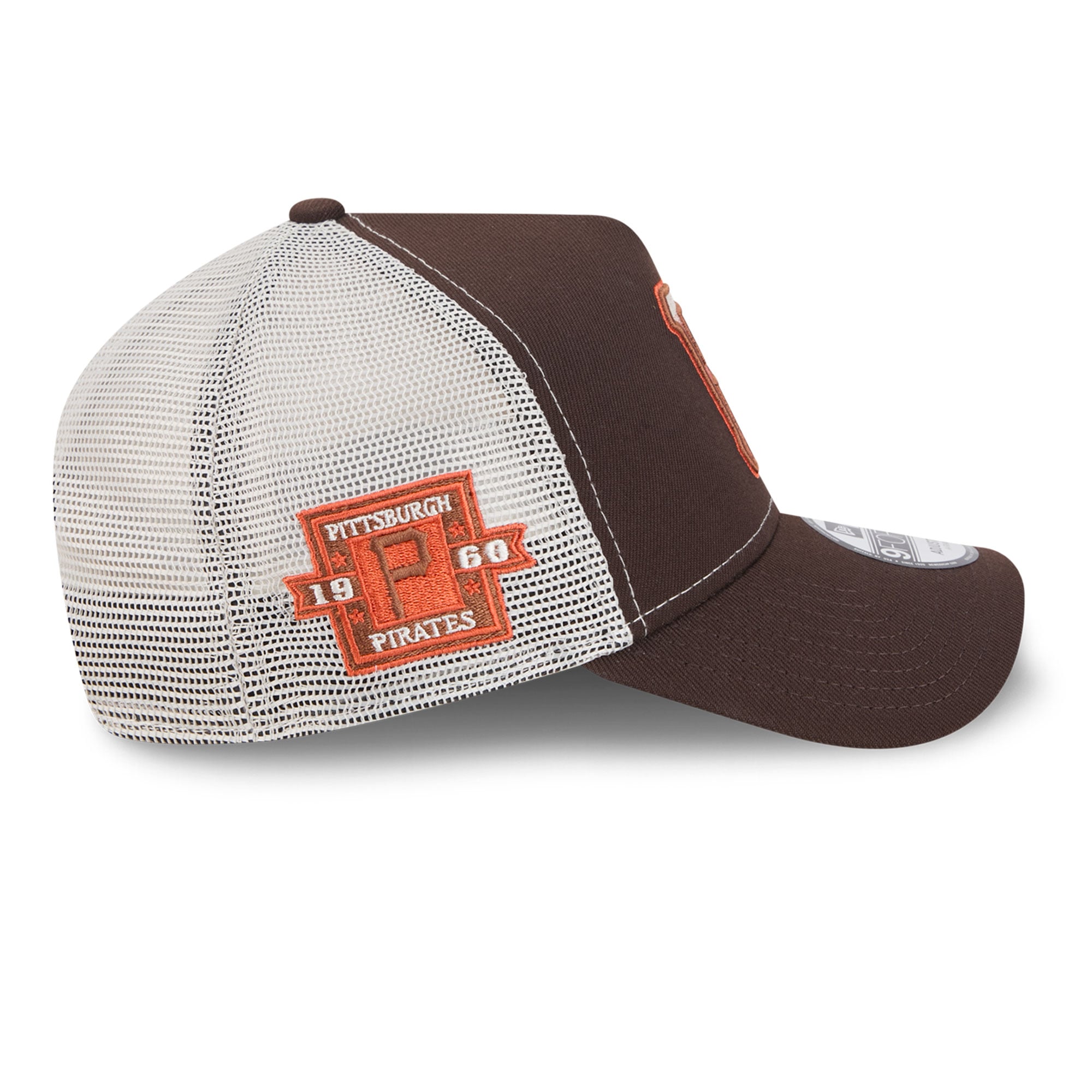Casquette trucker ajustable New Era 9FORTY marron Pittsburgh Pirates Pumpkin Spice pour homme