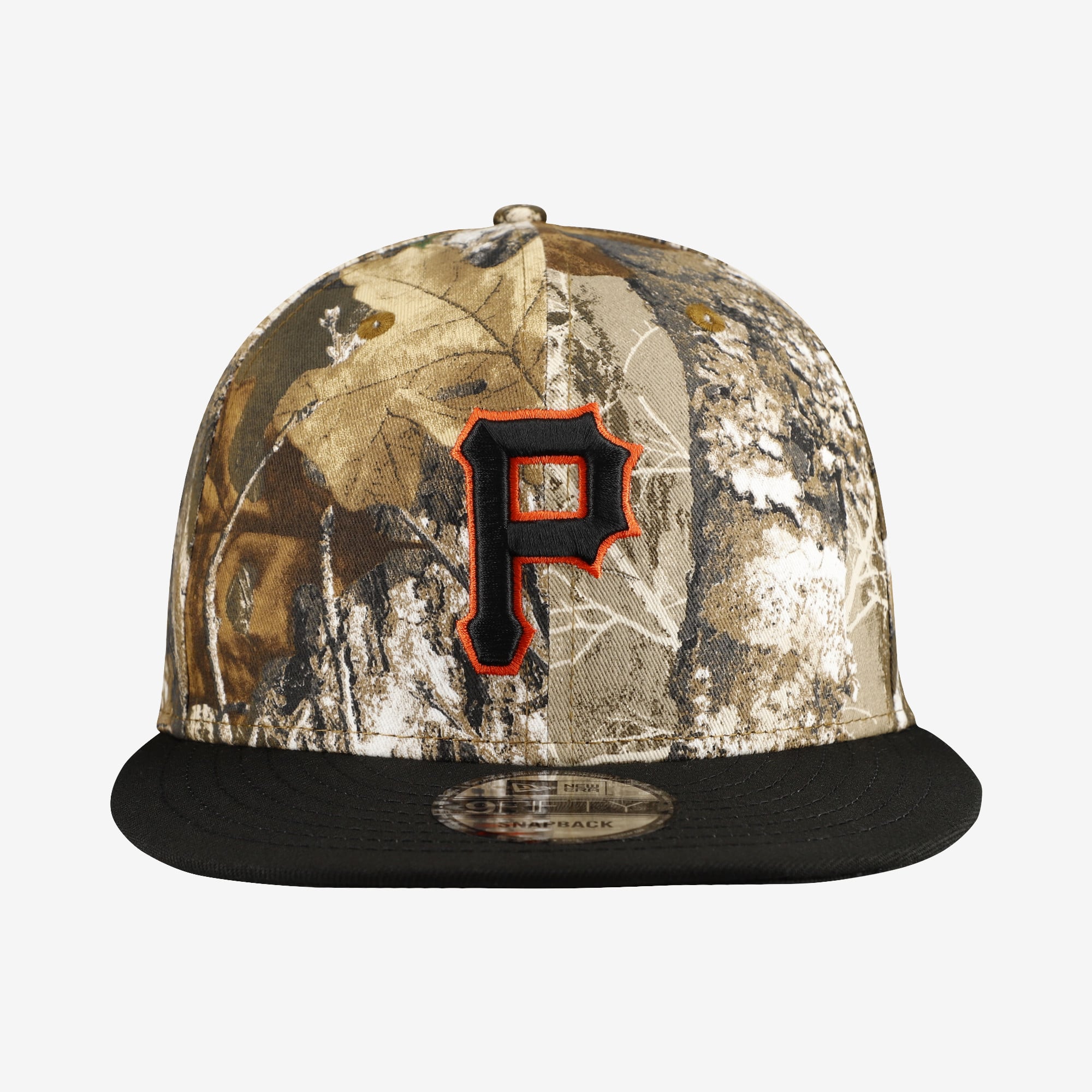 Casquette snapback New Era 9FIFTY Camo Pittsburgh Pirates Realtree Orange Pop pour homme