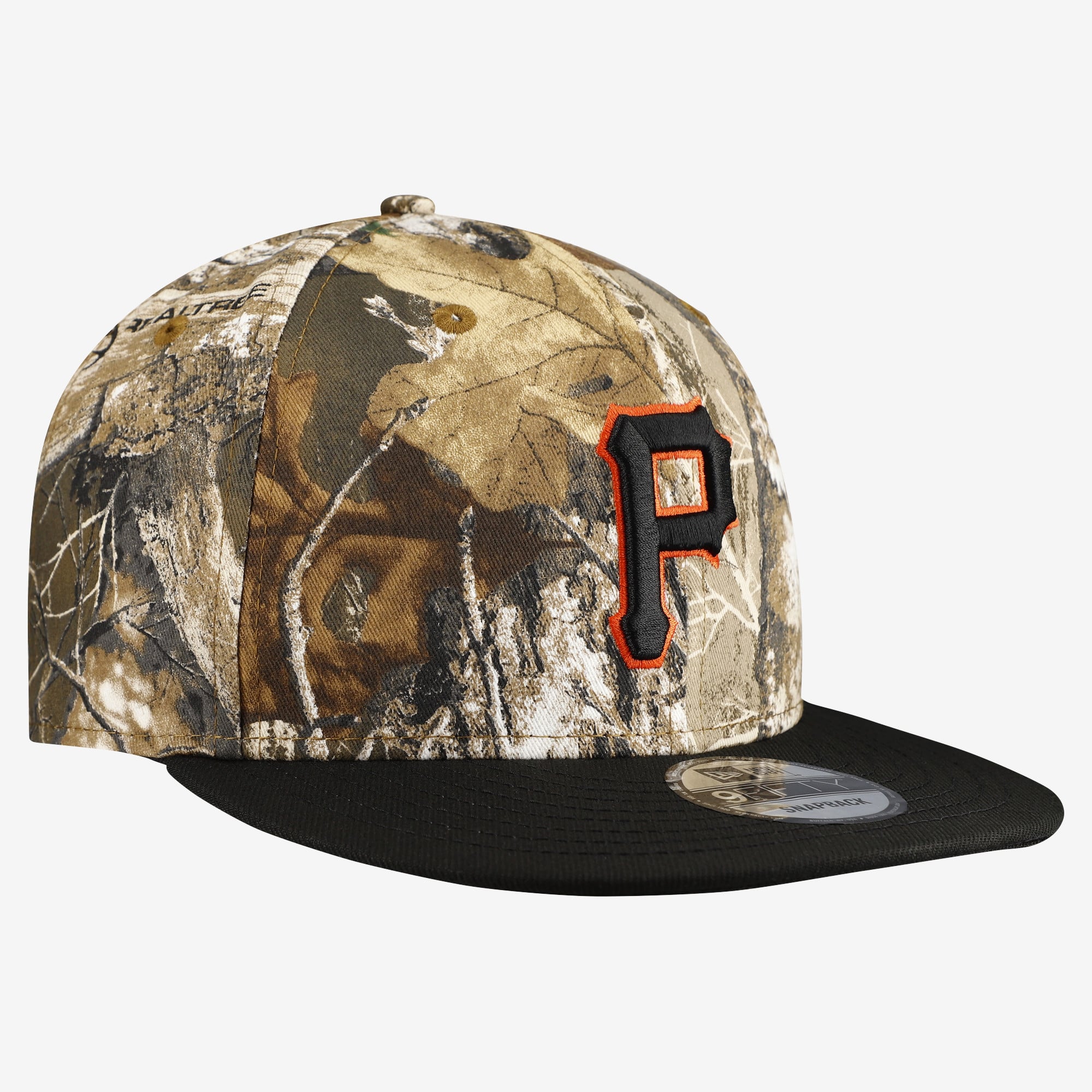 Casquette snapback New Era 9FIFTY Camo Pittsburgh Pirates Realtree Orange Pop pour homme