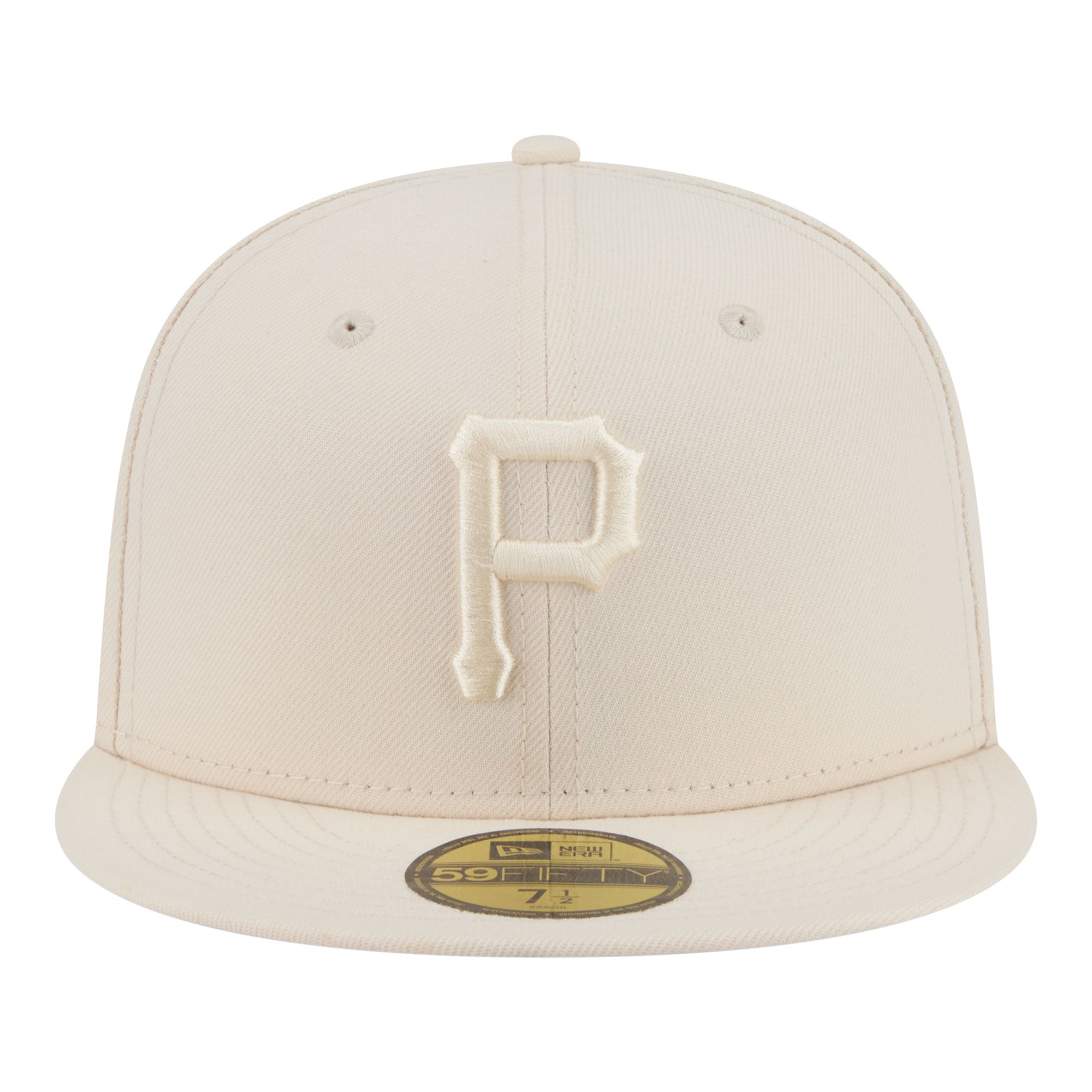 Casquette ajustée New Era 59FIFTY crème Pittsburgh Pirates pour homme