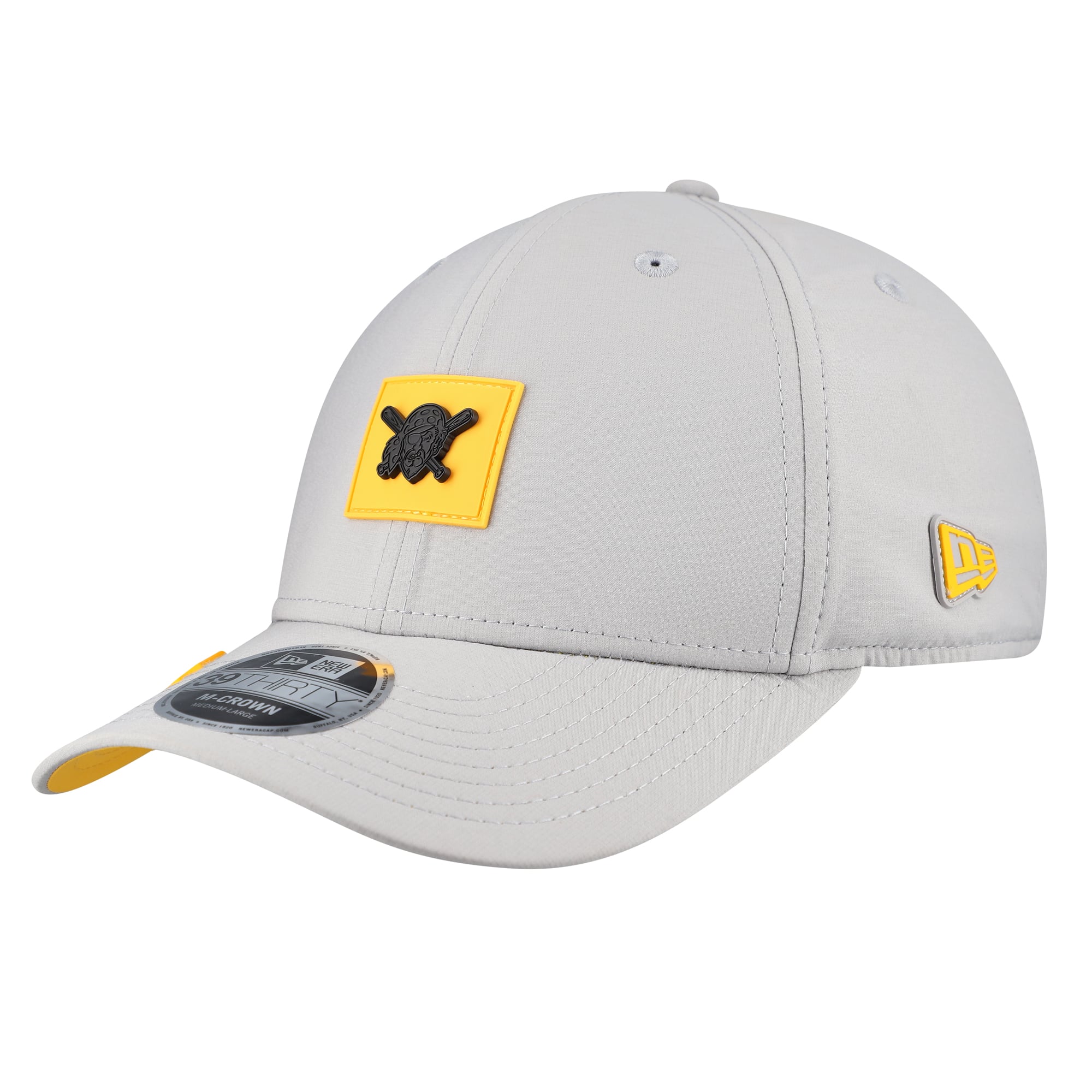 Casquette New Era Flex grise Pittsburgh Pirates 2026 Clubhouse Alternate 39THIRTY pour homme