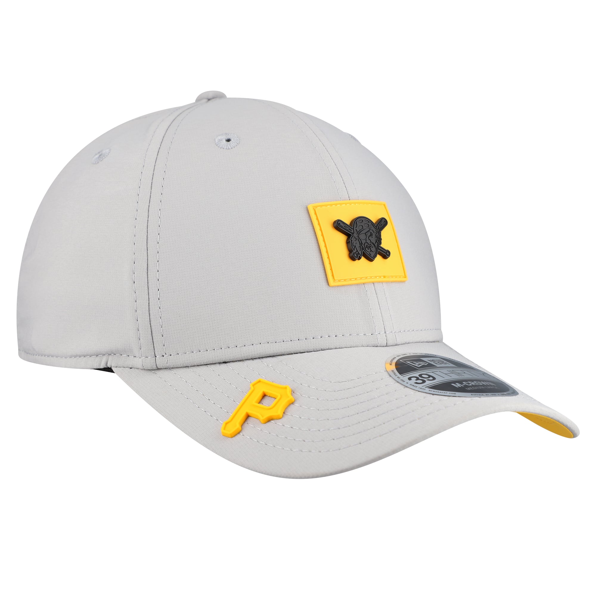 Casquette New Era Flex grise Pittsburgh Pirates 2026 Clubhouse Alternate 39THIRTY pour homme