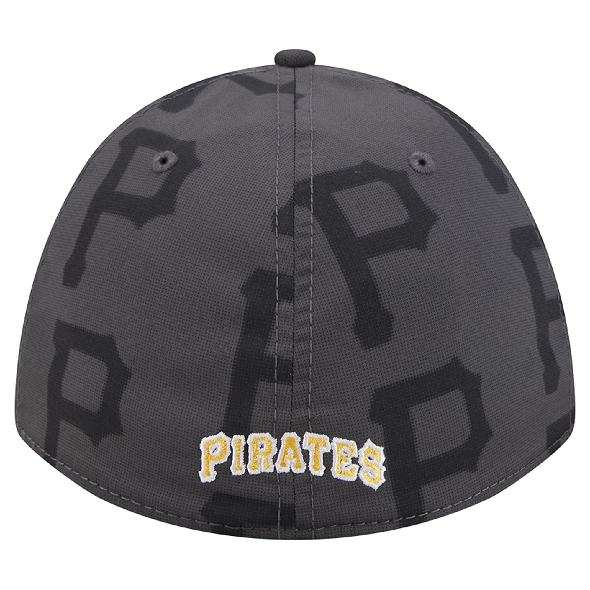 Men's New Era Gray Pittsburgh Pirates Halftone 39THIRTY Flex Hat