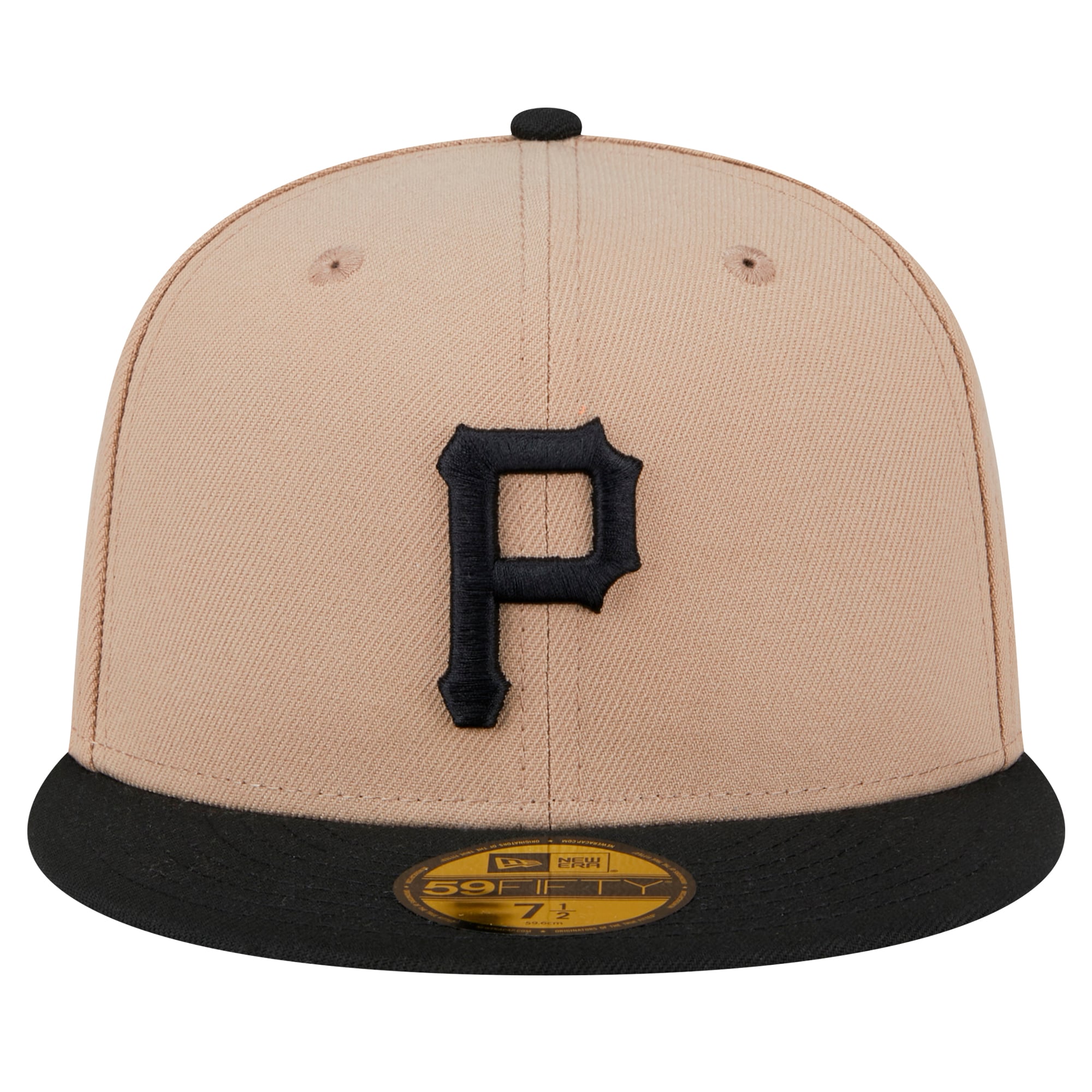 Casquette ajustée 59FIFTY des Pirates de Pittsburgh New Era kaki pour homme