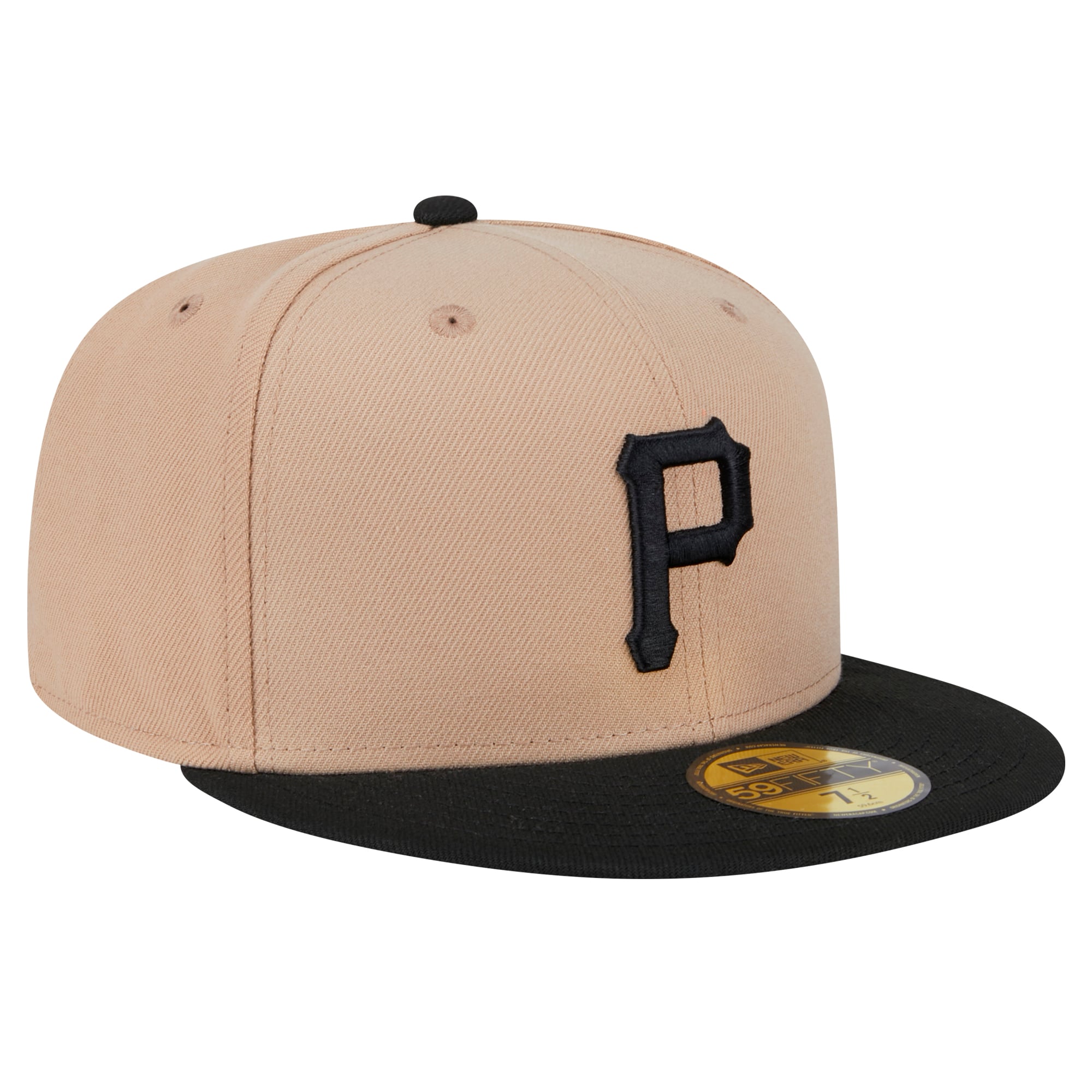 Casquette ajustée 59FIFTY des Pirates de Pittsburgh New Era kaki pour homme