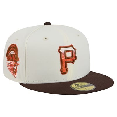 Pittsburgh Pirates New Era Pumpkin Spice 59FIFTY Fitted Hat - Natural/Brown