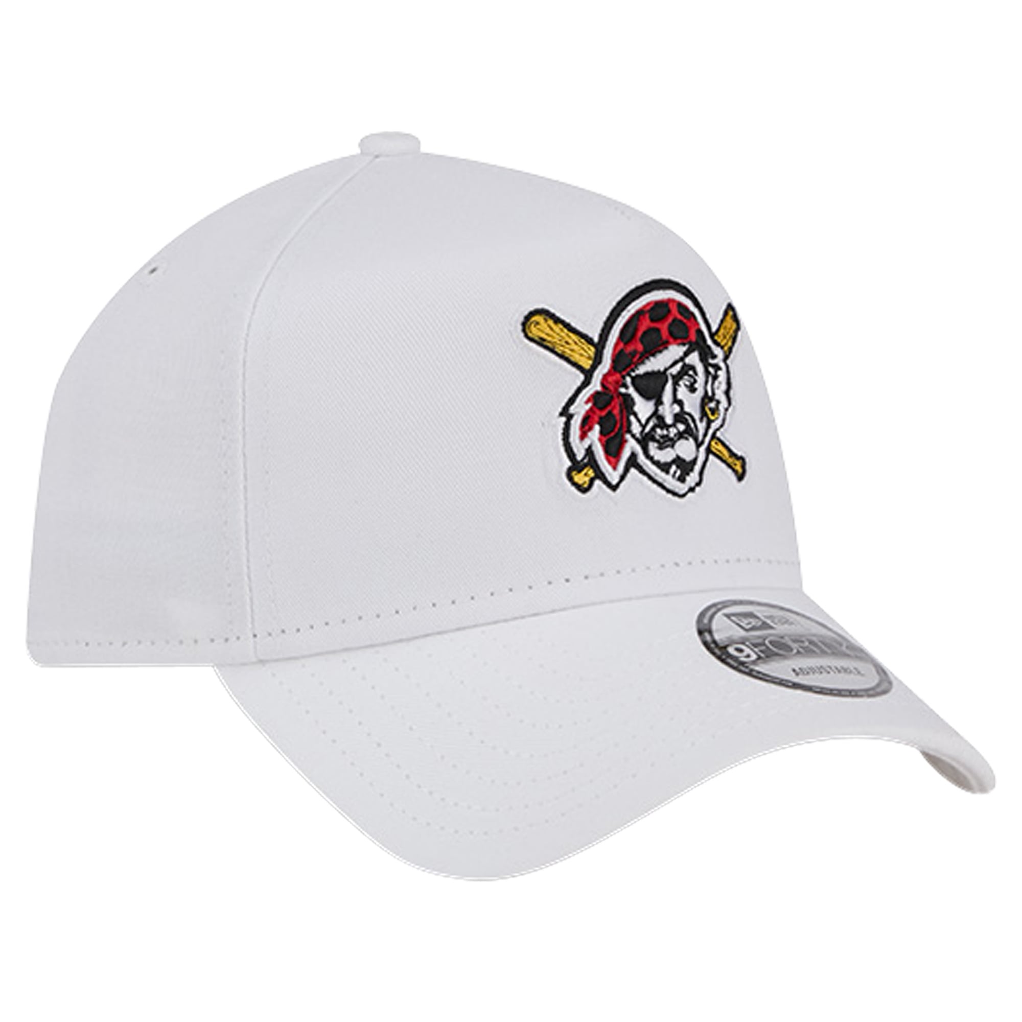 Men's New Era White Pittsburgh Pirates TC A-Frame 9FORTY Adjustable Hat