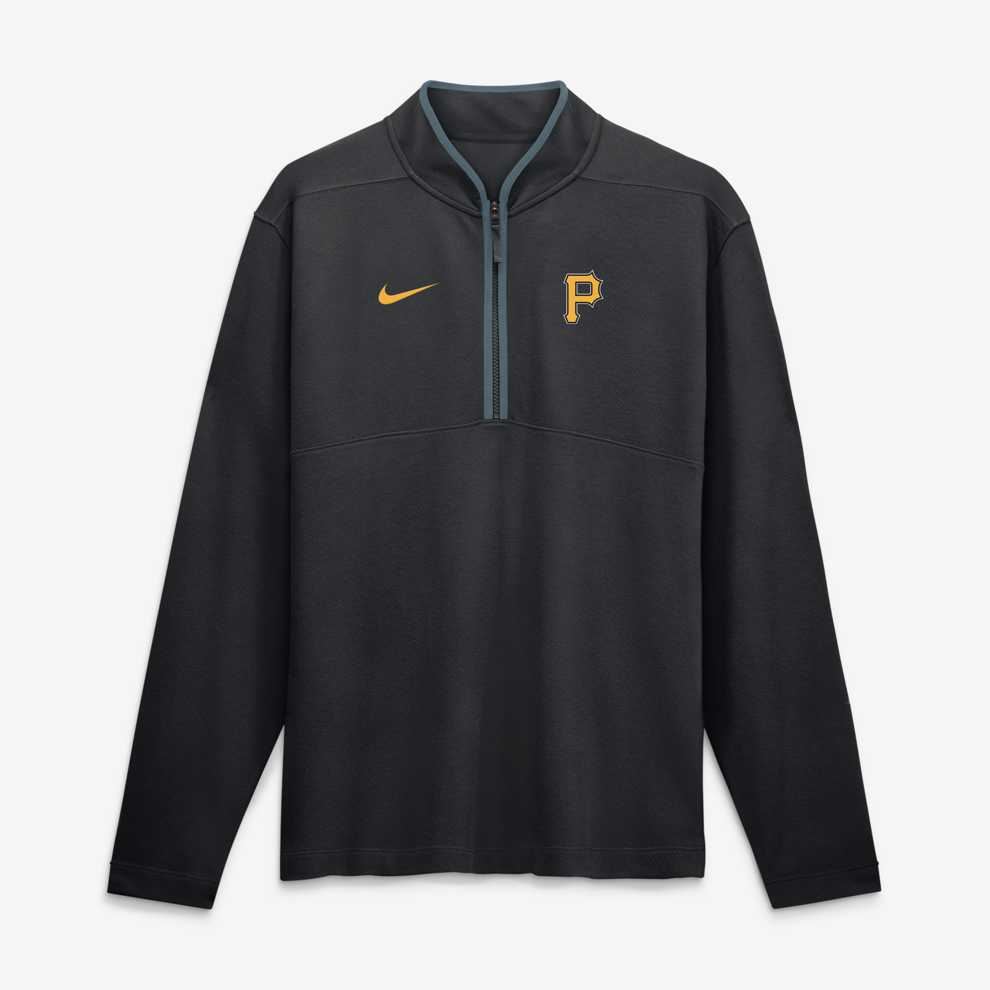 Pull-over Nike Pittsburgh Pirates Dri-FIT Victory à demi-zip noir pour homme