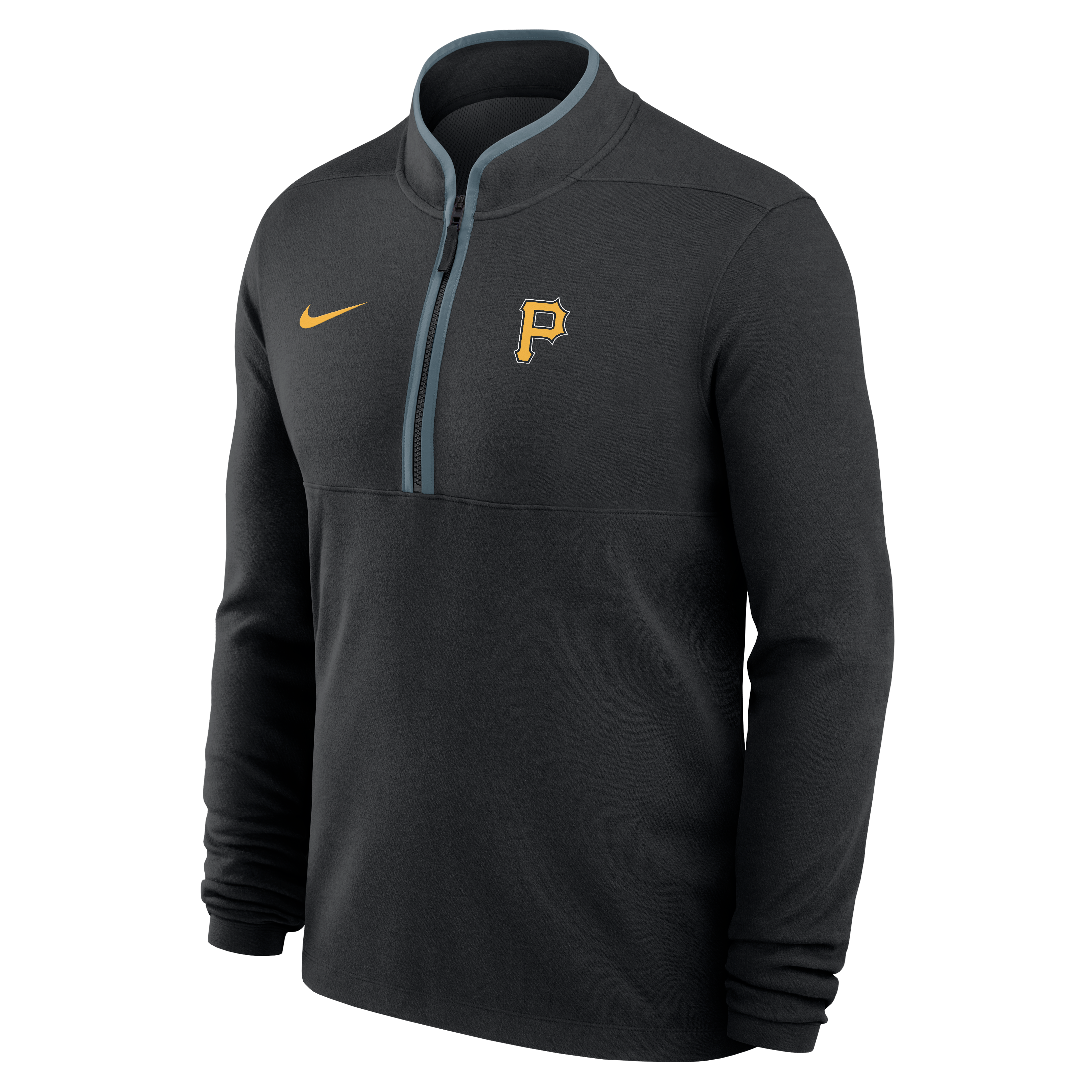 Pull-over Nike Pittsburgh Pirates Dri-FIT Victory à demi-zip noir pour homme