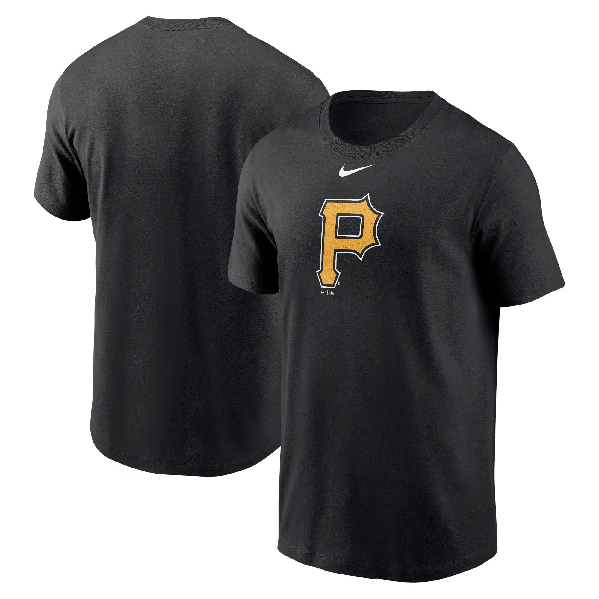 T-shirt Nike pour homme, noir, Pittsburgh Pirates Fuse, grand logo