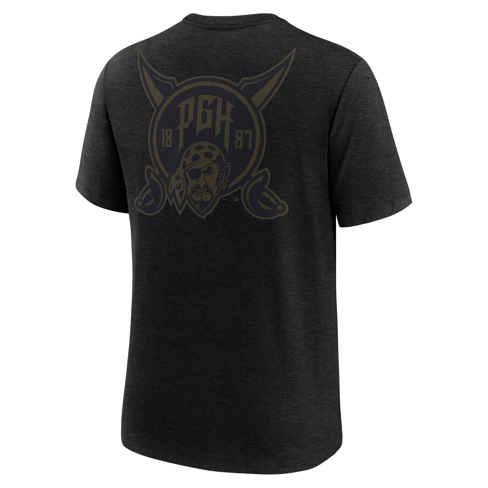 Men's Nike Heather Black Pittsburgh Pirates City Connect Legacy Tri-Blend T-Shirt