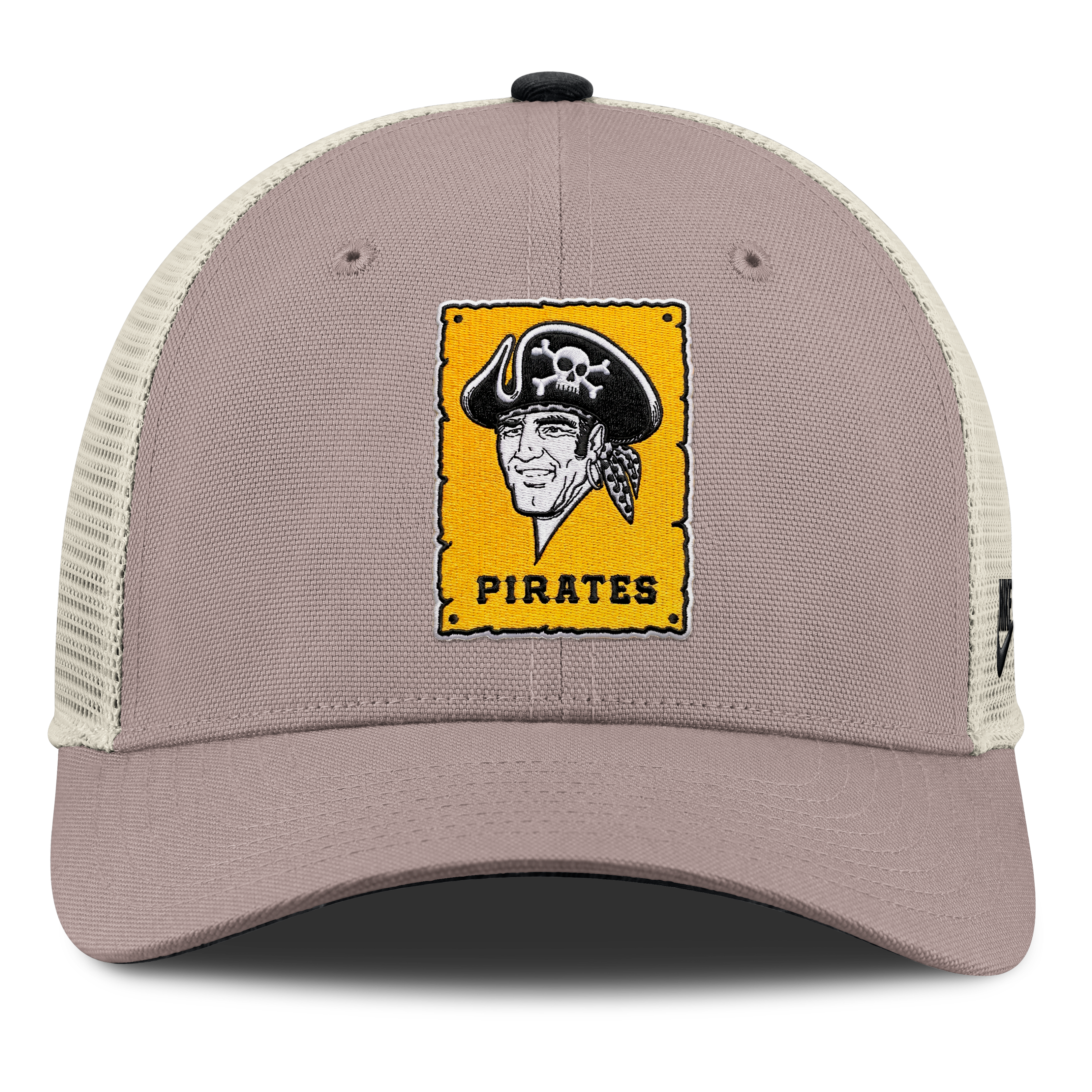 Casquette trucker ajustable Nike kaki Pittsburgh Pirates Cooperstown Rise pour homme