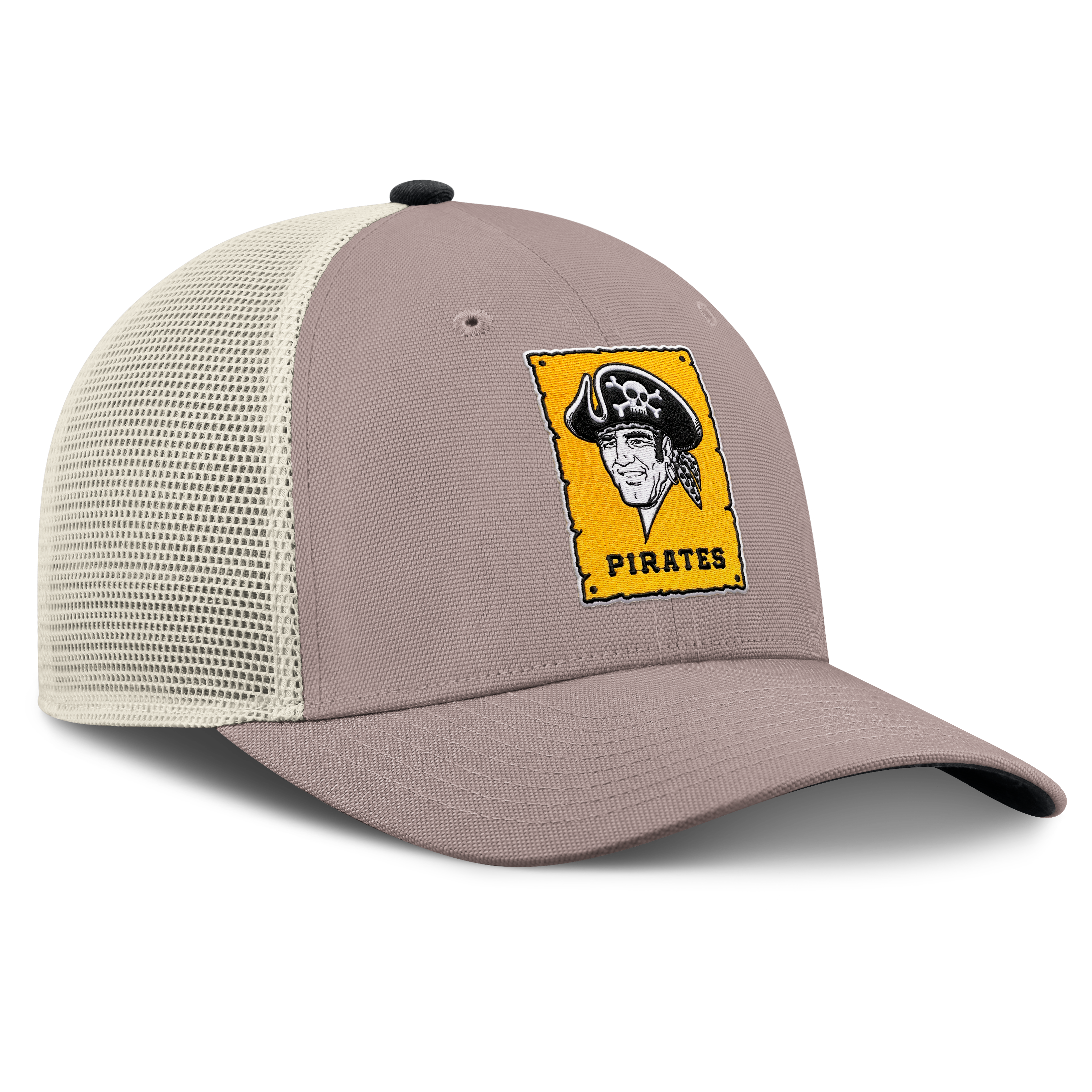 Casquette trucker ajustable Nike kaki Pittsburgh Pirates Cooperstown Rise pour homme