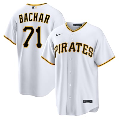 Lake Bachar Pittsburgh Pirates Nike Home Replica Jersey - White