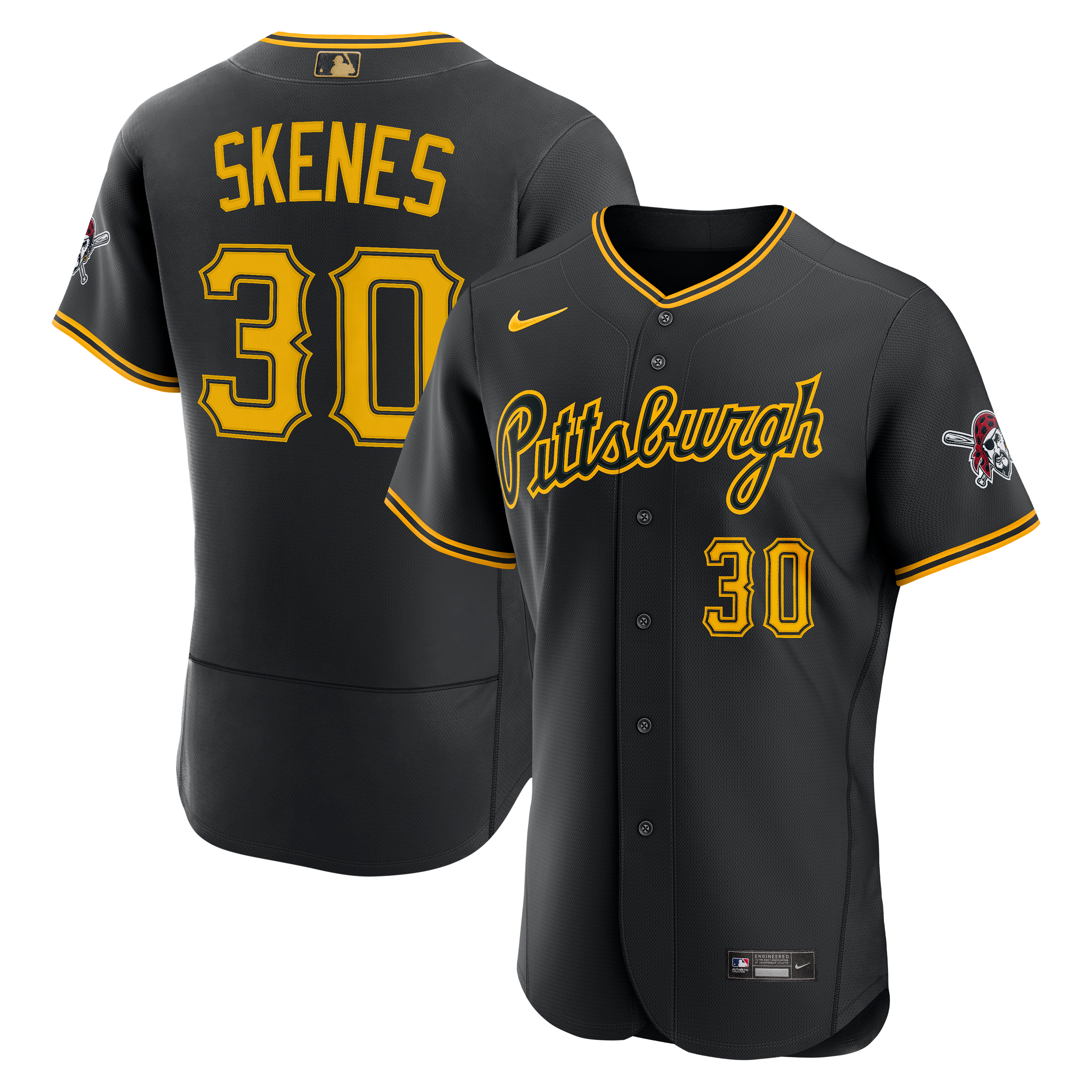 Men's Nike Paul Skenes Black Pittsburgh Pirates MLB Awards Authentic Jersey