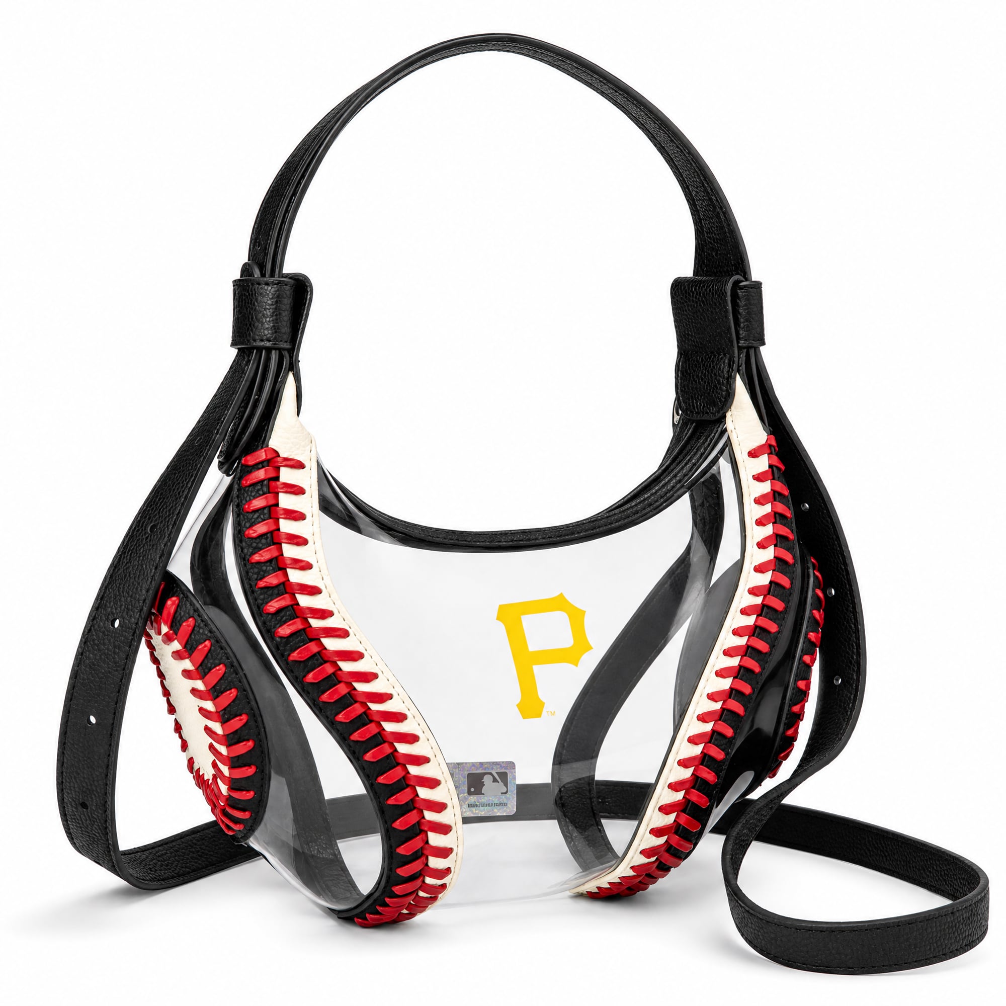 Montana West Pittsburgh Pirates Clear Slouchy Shoulder Bag