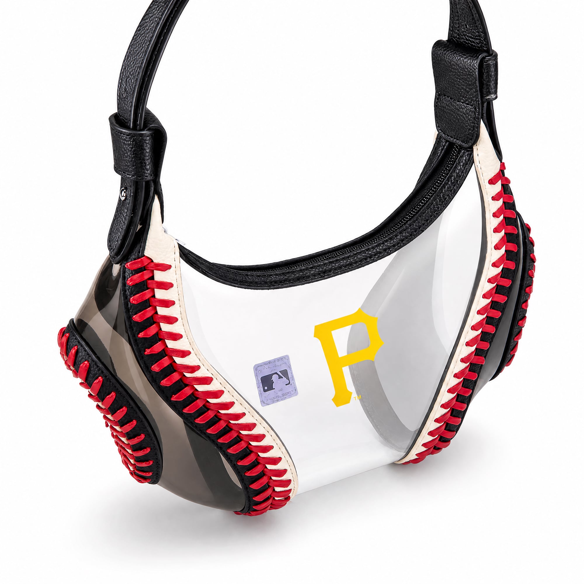 Montana West Pittsburgh Pirates Clear Slouchy Shoulder Bag