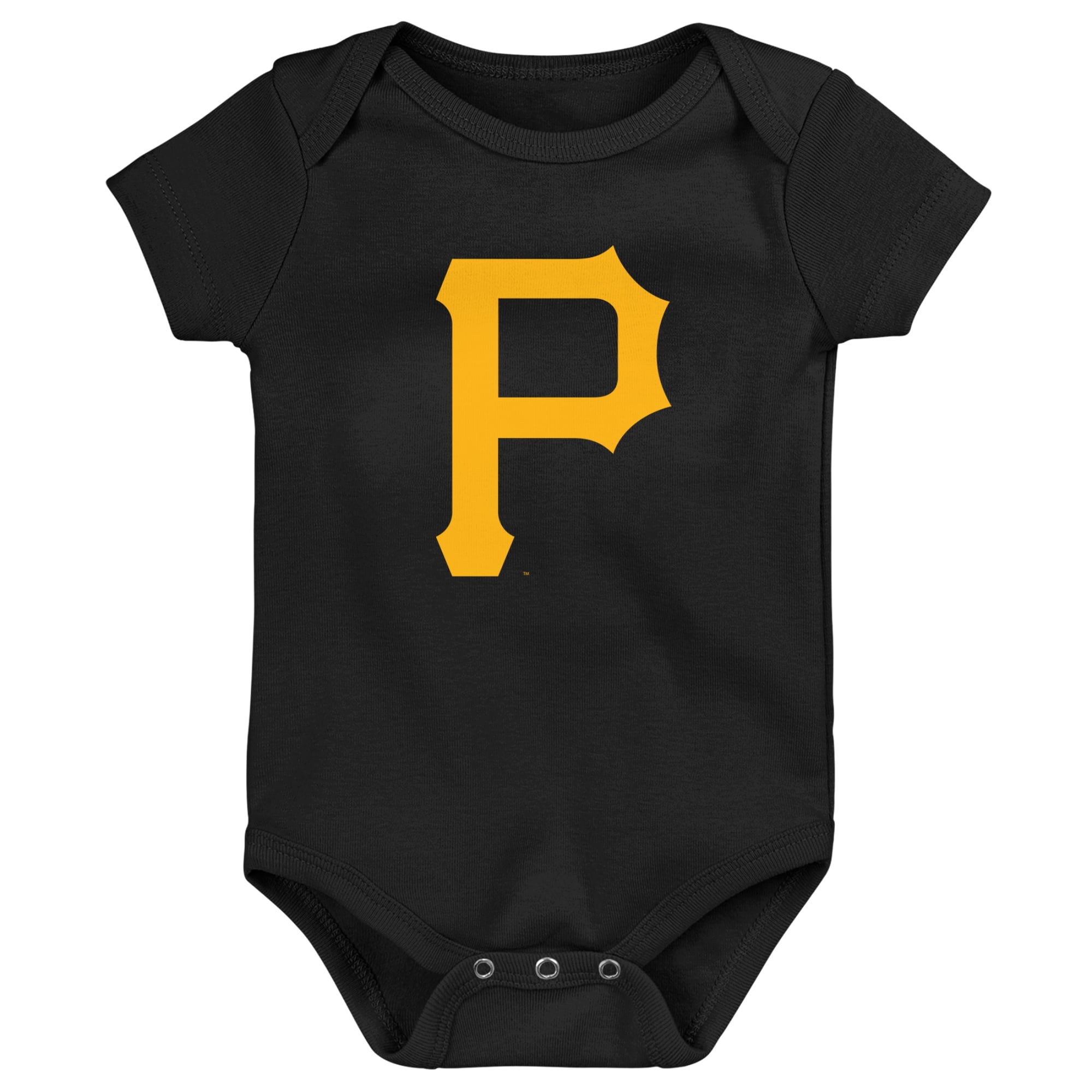 Body noir pour nouveau-né et nourrisson Outerstuff avec logo principal des Pirates de Pittsburgh