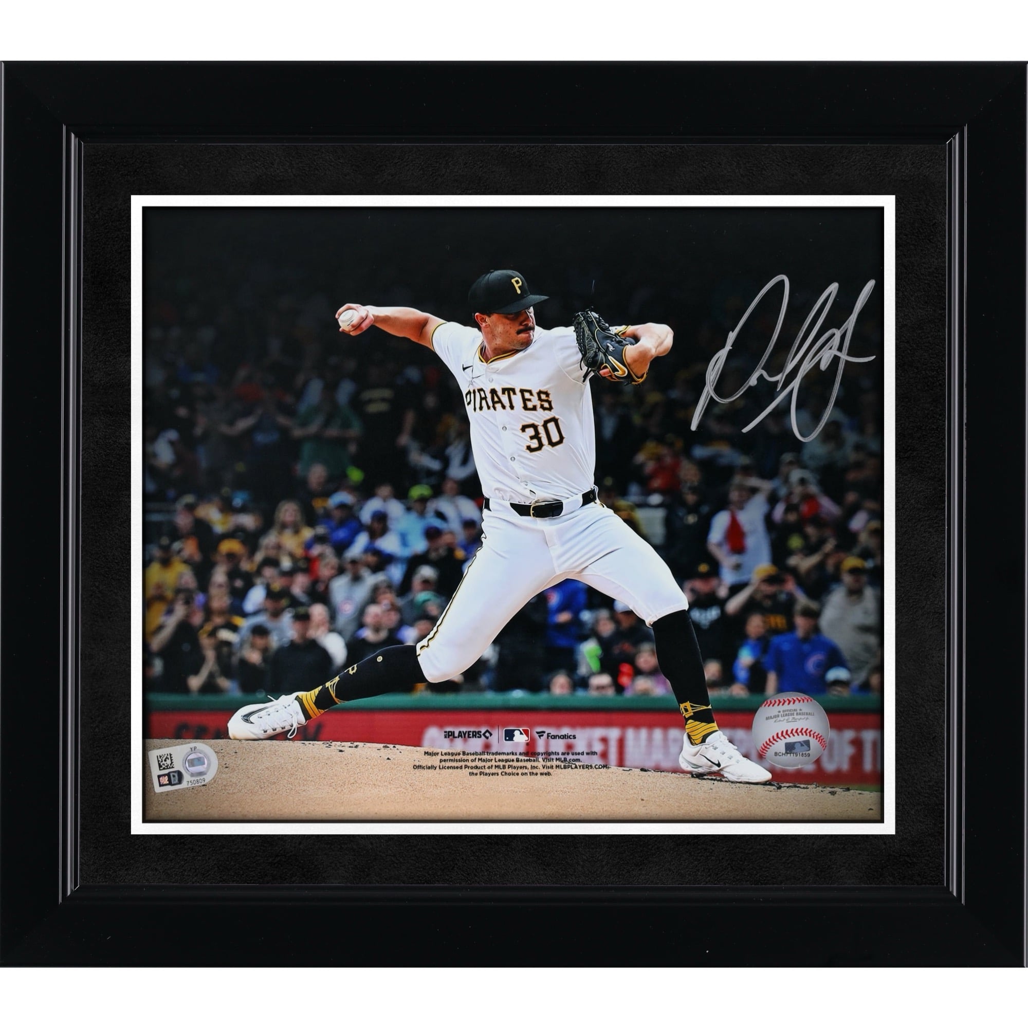 Paul Skenes Pittsburgh Pirates Autographed 8" x 10" MLB Debut Pitching Photograph