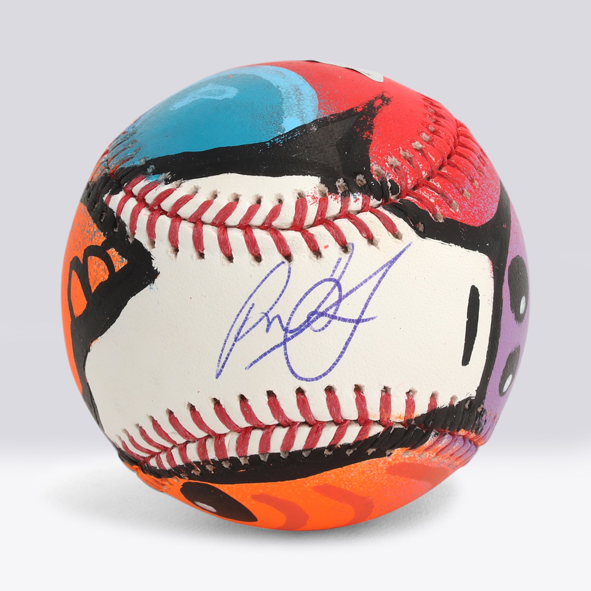 Balle de baseball autographiée par Paul Skenes (Pittsburgh Pirates) - Illustration par JPO - Édition limitée n° 1/1 - NF70444596