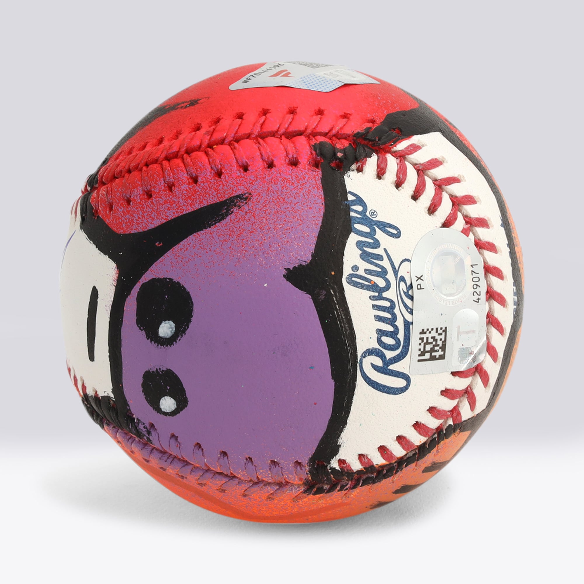 Balle de baseball autographiée par Paul Skenes (Pittsburgh Pirates) - Illustration par JPO - Édition limitée n° 1/1 - NF70444596