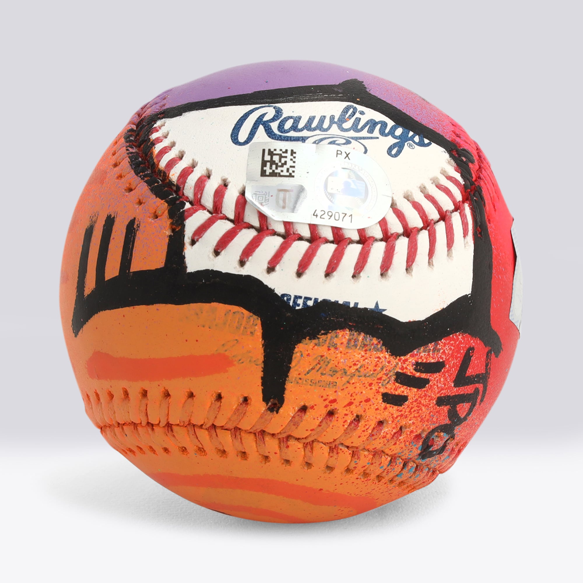 Balle de baseball autographiée par Paul Skenes (Pittsburgh Pirates) - Illustration par JPO - Édition limitée n° 1/1 - NF70444596