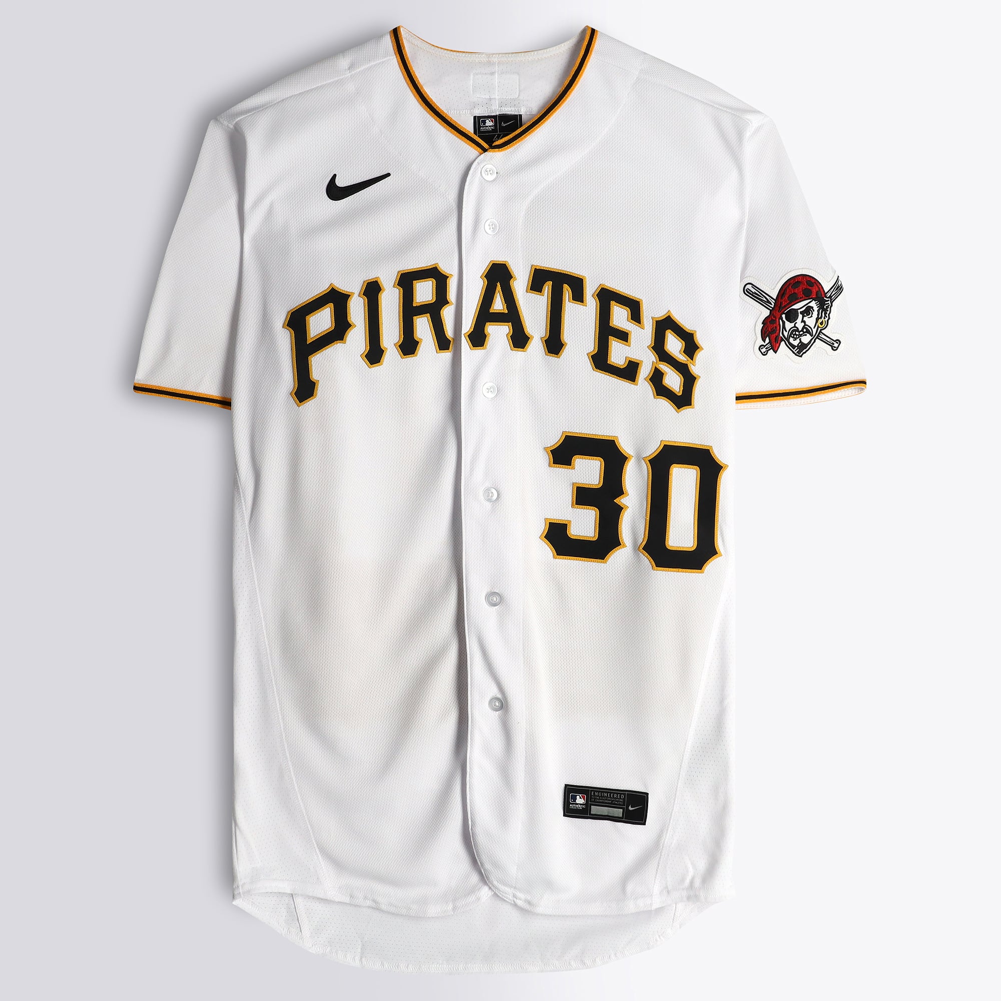Maillot authentique Nike blanc autographié par Paul Skenes (Pittsburgh Pirates) - Illustration de Lady Jday - Édition limitée n° 1/1 - NF70445034