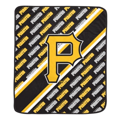 Pittsburgh Pirates Pegasus 60" x 70" Diagonal Lined Wordmark Ultra Soft Blanket