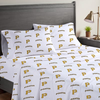 Pittsburgh Pirates Pegasus Four-Piece Queen Sheet Set