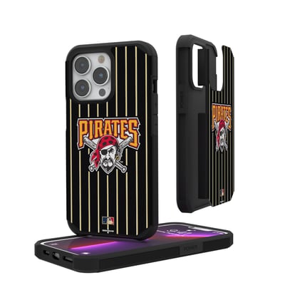 Pittsburgh Pirates 1997-2013 Logo iPhone Pinstripe Cooperstown Design Rugged Case