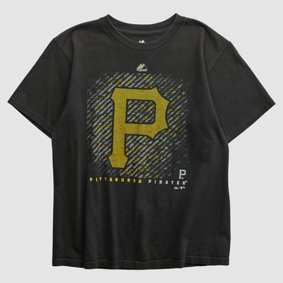 Pittsburgh Pirates Majestic 2010s T-shirt - Black - XS by Fanatics Real Vintage