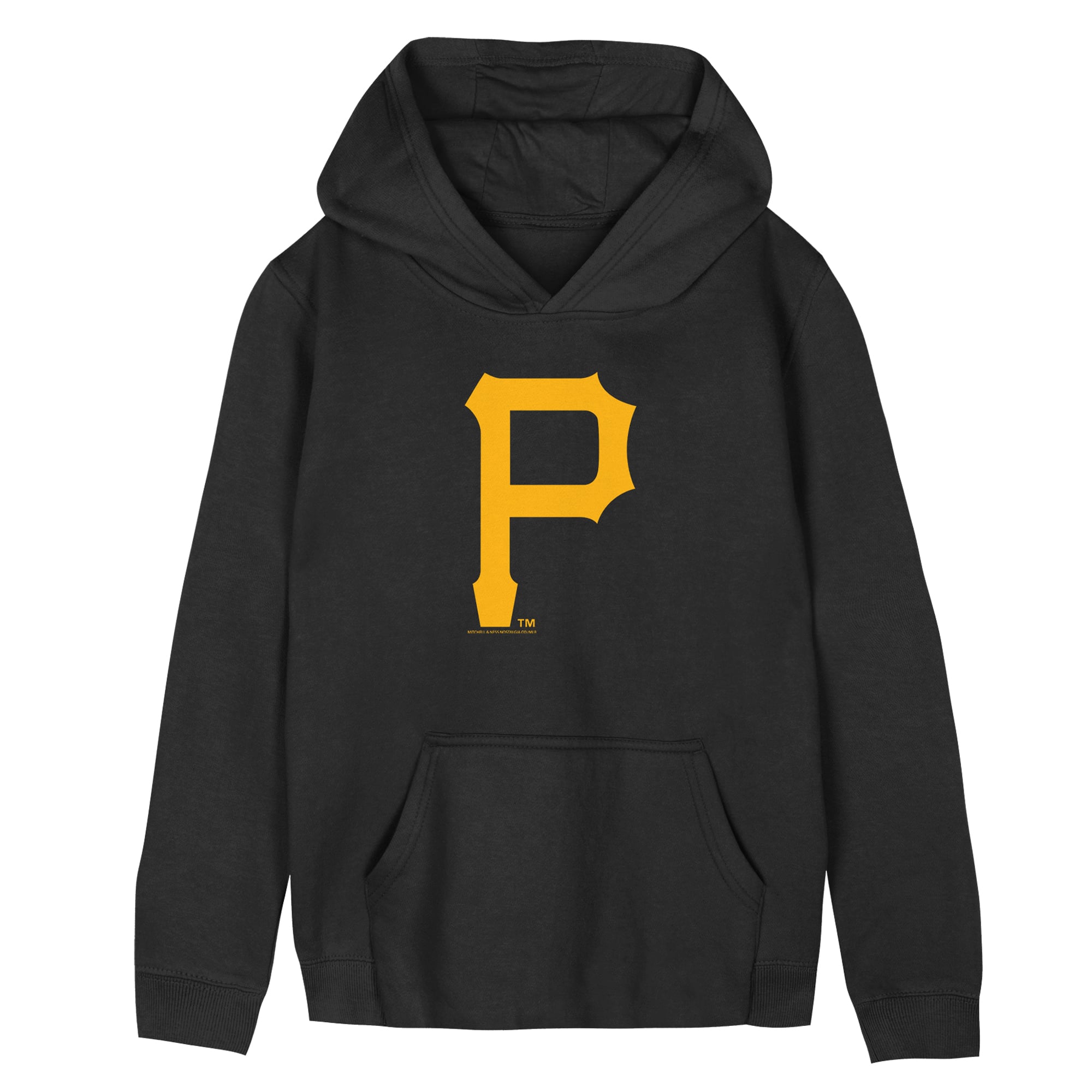 Preschool Mitchell & Ness  Black Pittsburgh Pirates Retro Logo Hoodie