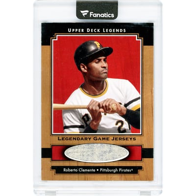 Roberto Clemente Pittsburgh Pirates 2001 Upper Deck Legends Game Used Relic #J-ROC Card