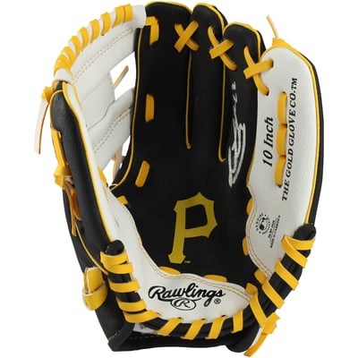 Seth Hernandez Pittsburgh Pirates Autographed Fanatics Authentic Rawlings 10" Collectible Team Logo Glove
