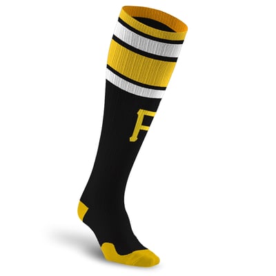 Pittsburgh Pirates PRO Compression Unisex  Classic Stripe Over-the-Calf Compression Socks
