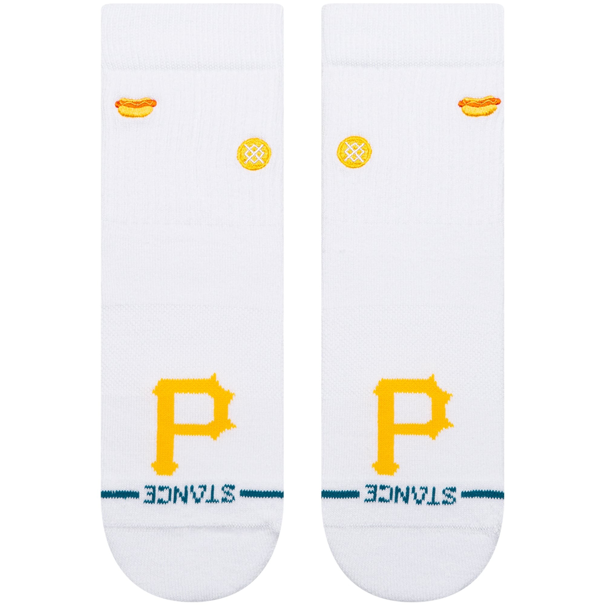 Unisex Stance White Pittsburgh Pirates Hot Dog Quarter Socks