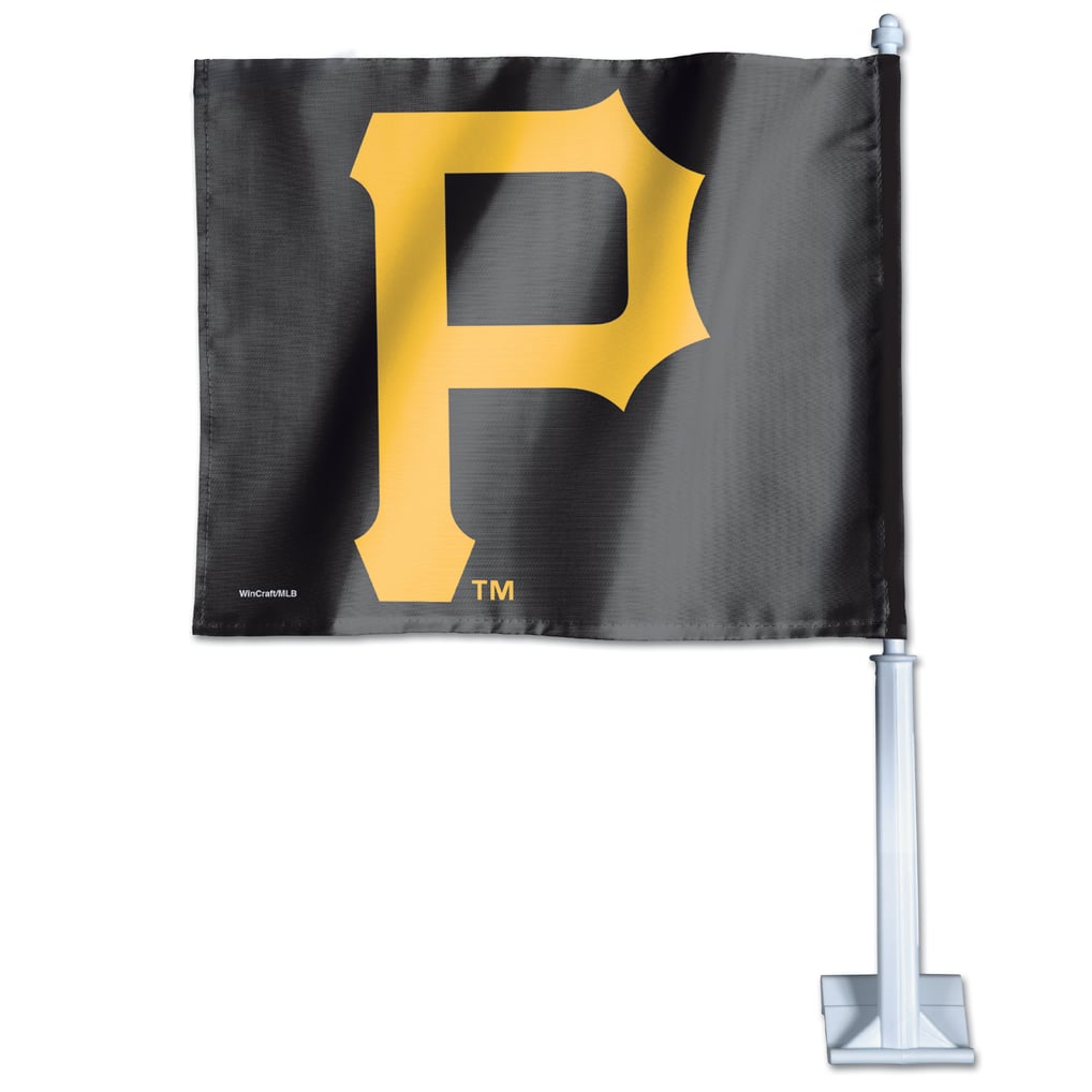 Drapeau de voiture double face à logo des Pirates de Pittsburgh WinCraft