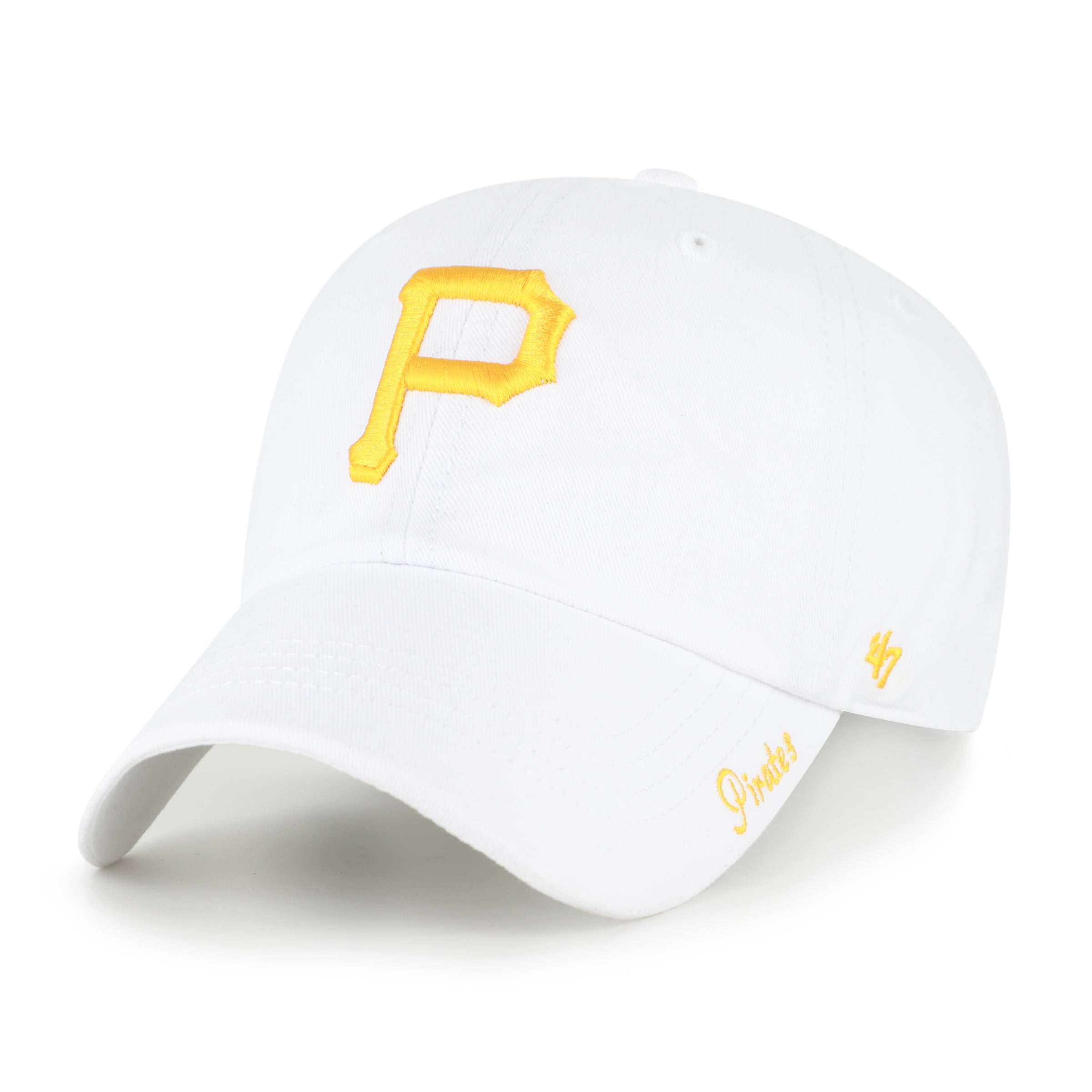 Casquette ajustable Pittsburgh Pirates Miata blanche n° 47 pour femme