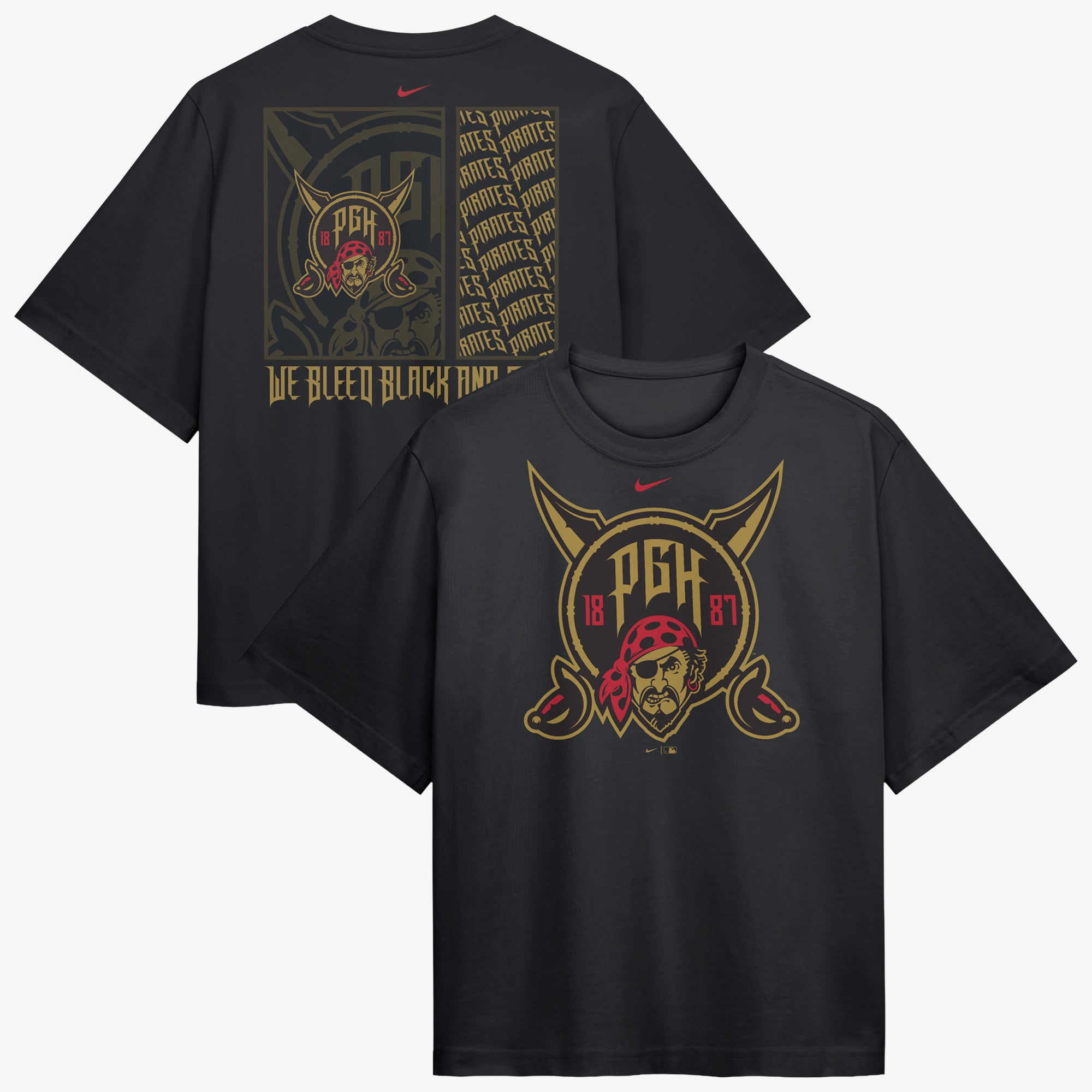 Women's Nike  Black Pittsburgh Pirates Premium Essentials Relaxed Boxy T-Shirt