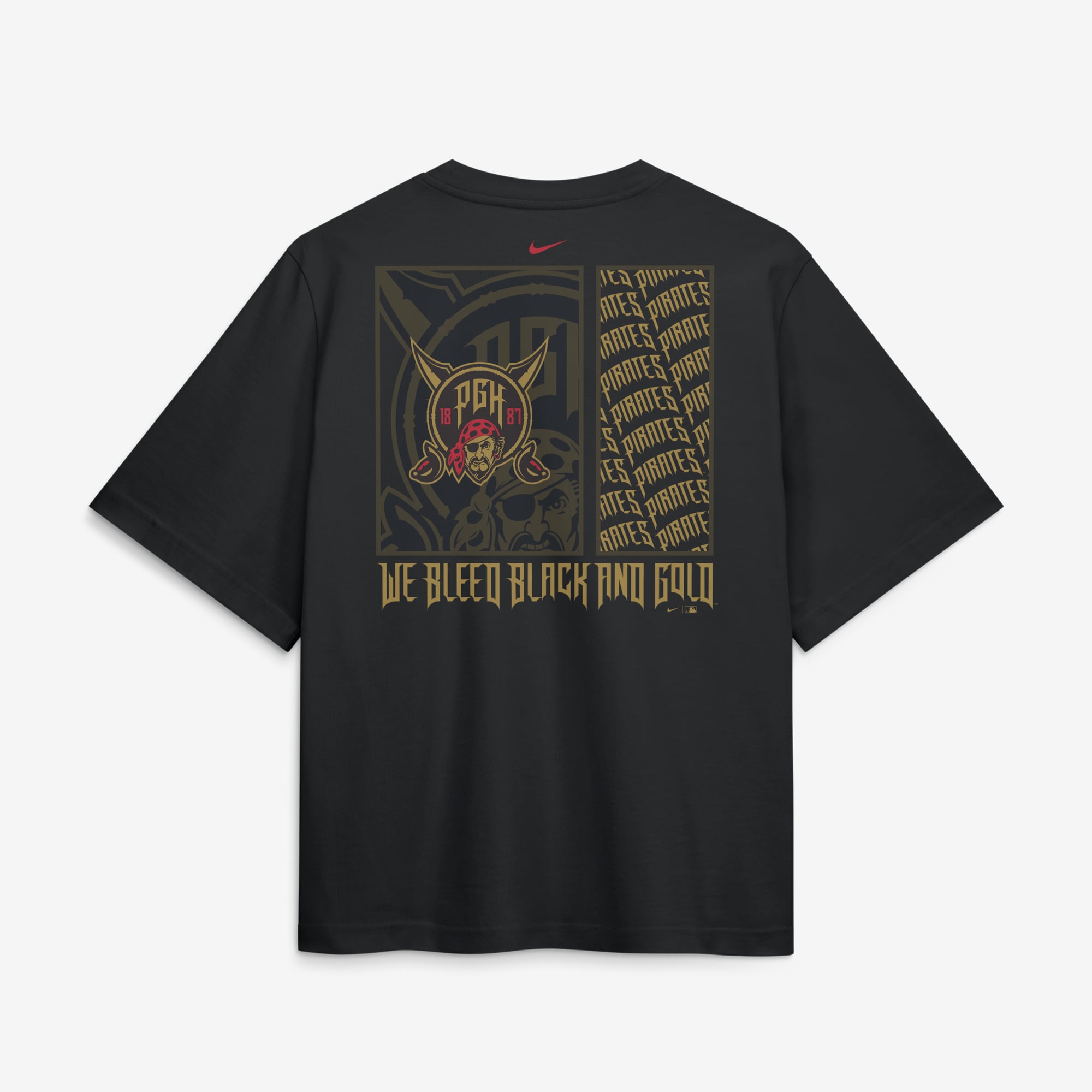 Women's Nike  Black Pittsburgh Pirates Premium Essentials Relaxed Boxy T-Shirt
